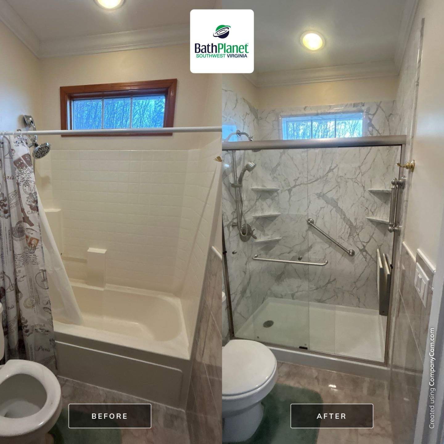 Tub to Shower by BathPlanet SW Virginia