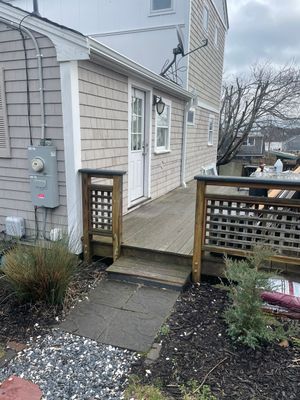 Gutter Installation using 5" K-Style Aluminum Gutter in Plymouth, MA.