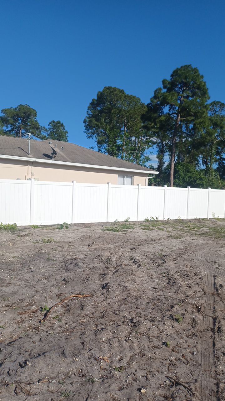 North Port, FL 6 ft. Tall White Vinyl Privacy Fence  by Asap fence and gates, LLC
