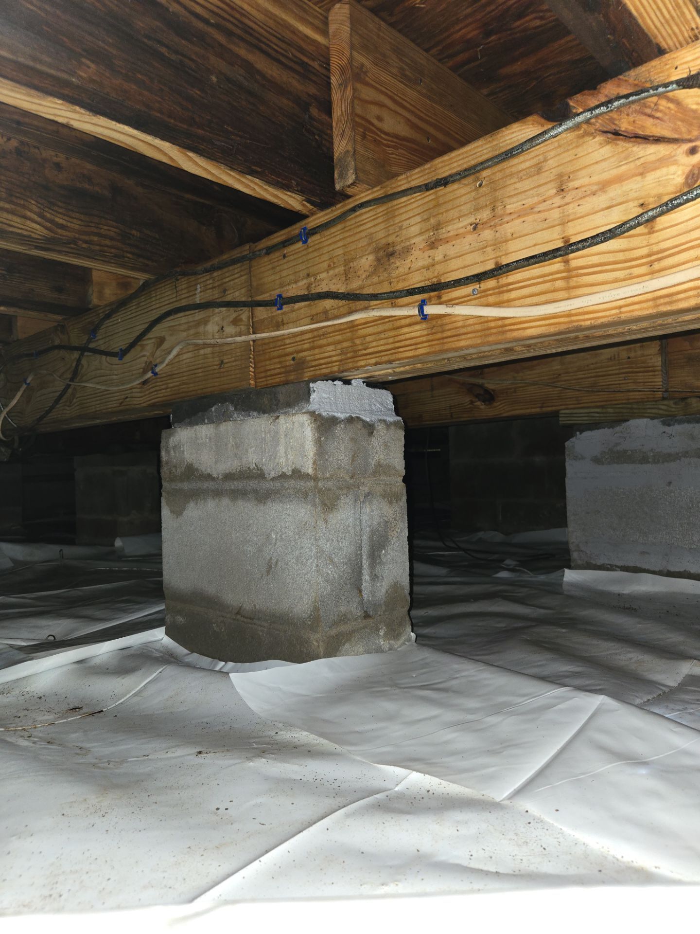 Project in Franklin by Patriot Crawl Space Repairs