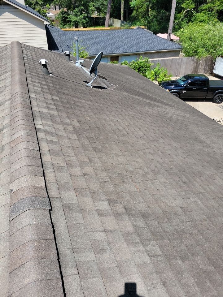 Residential Roofing Installation using Certainteed Landmark Moire Black by Galvan Roofing and Construction