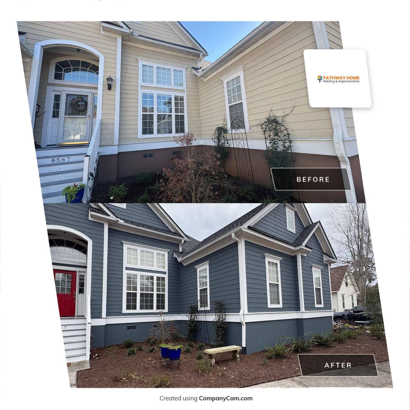 Before ➡️ After | Indigo Fields Revitalization by Pathway Home Painting & Improvements