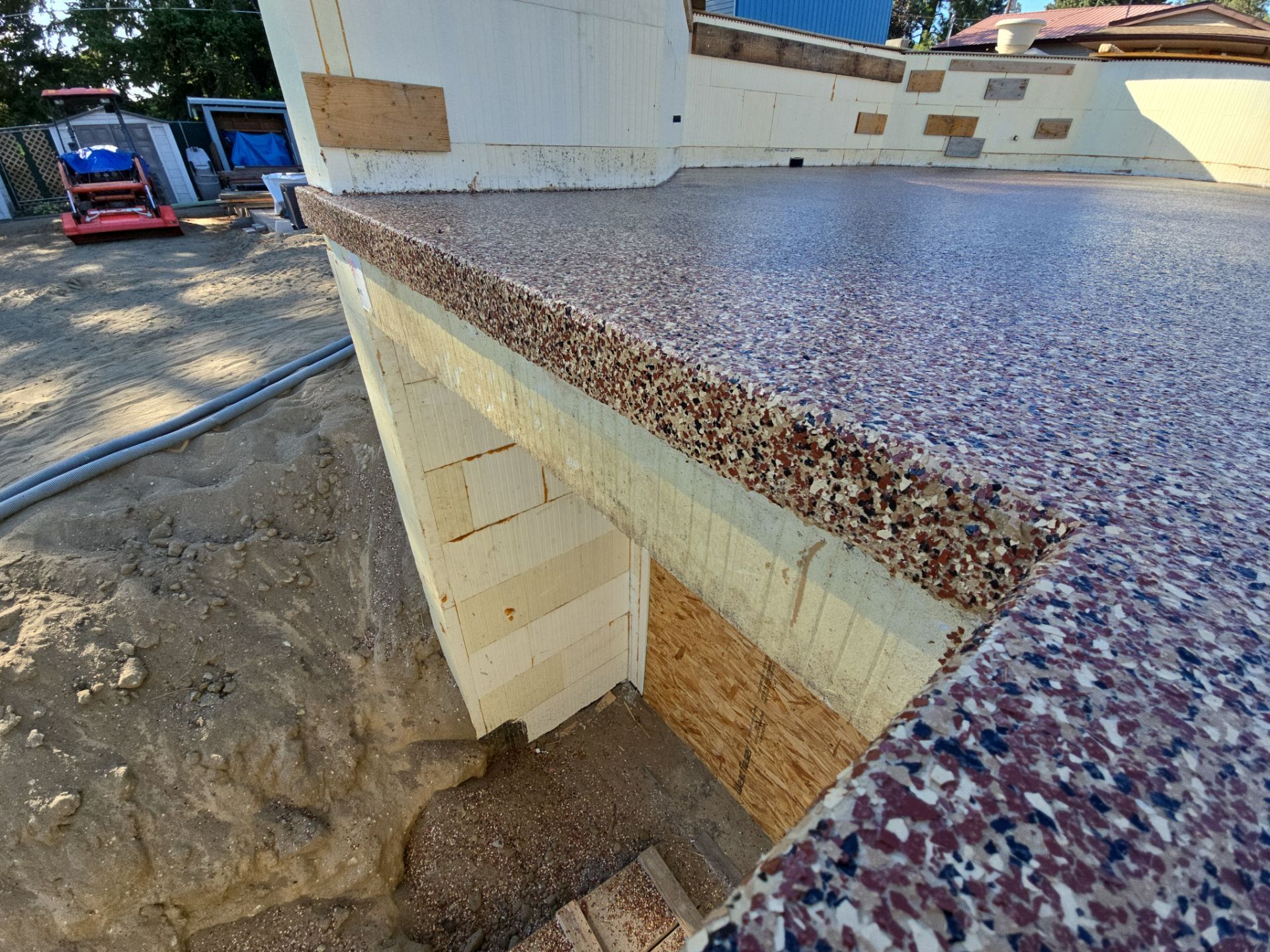 Patio Transformation using Chestnut by Croc Coatings, LLC