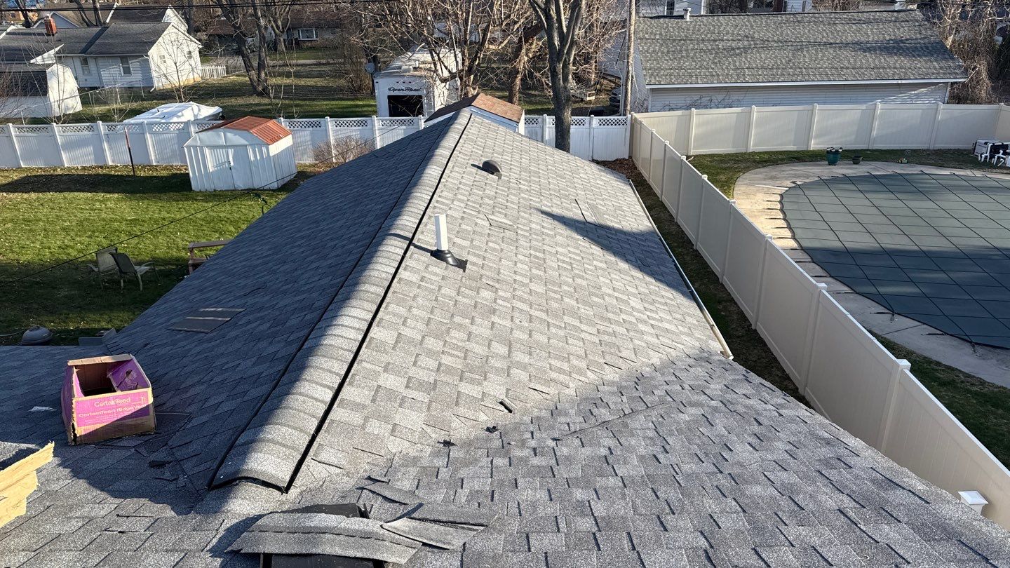Roof Replacement using CertainTeed Landmark Pewter by 180 Contractors