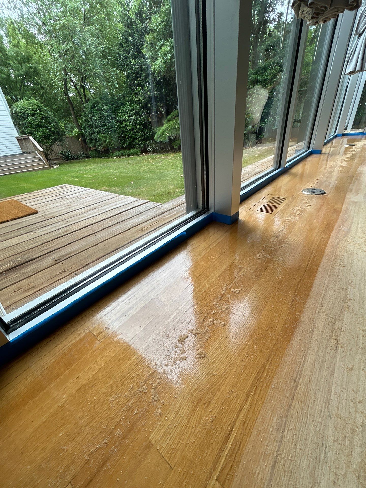 Natural Red Oak floor refinish by Footprints Floors of East Atlanta