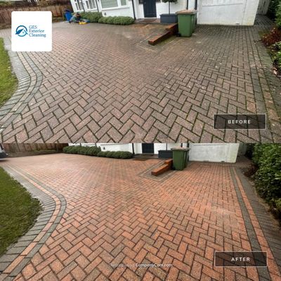 Driveway Clean using honda 21 ltr/min