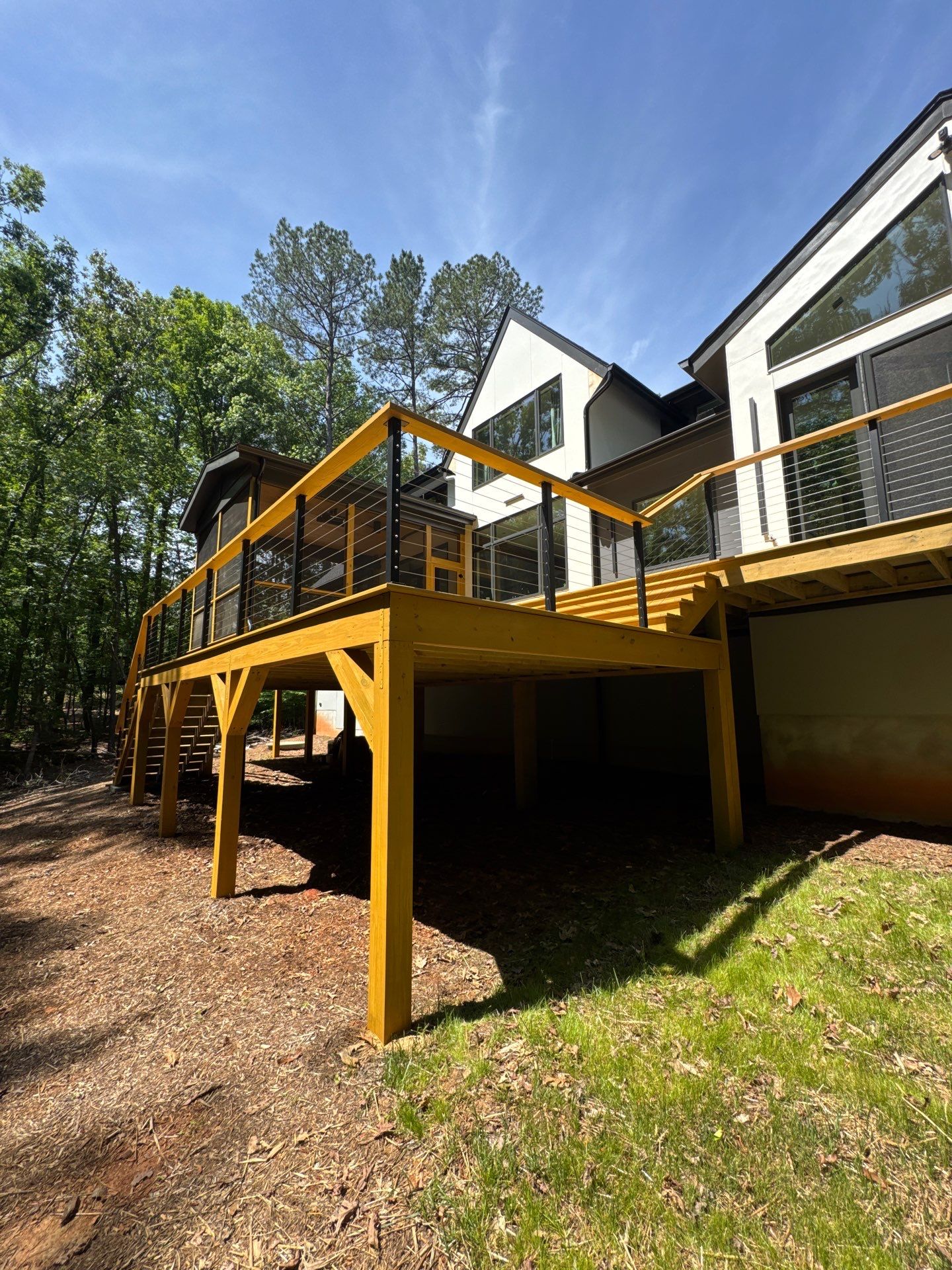 Porch and Deck staining  by GonzalezPainters & Contractors Inc 