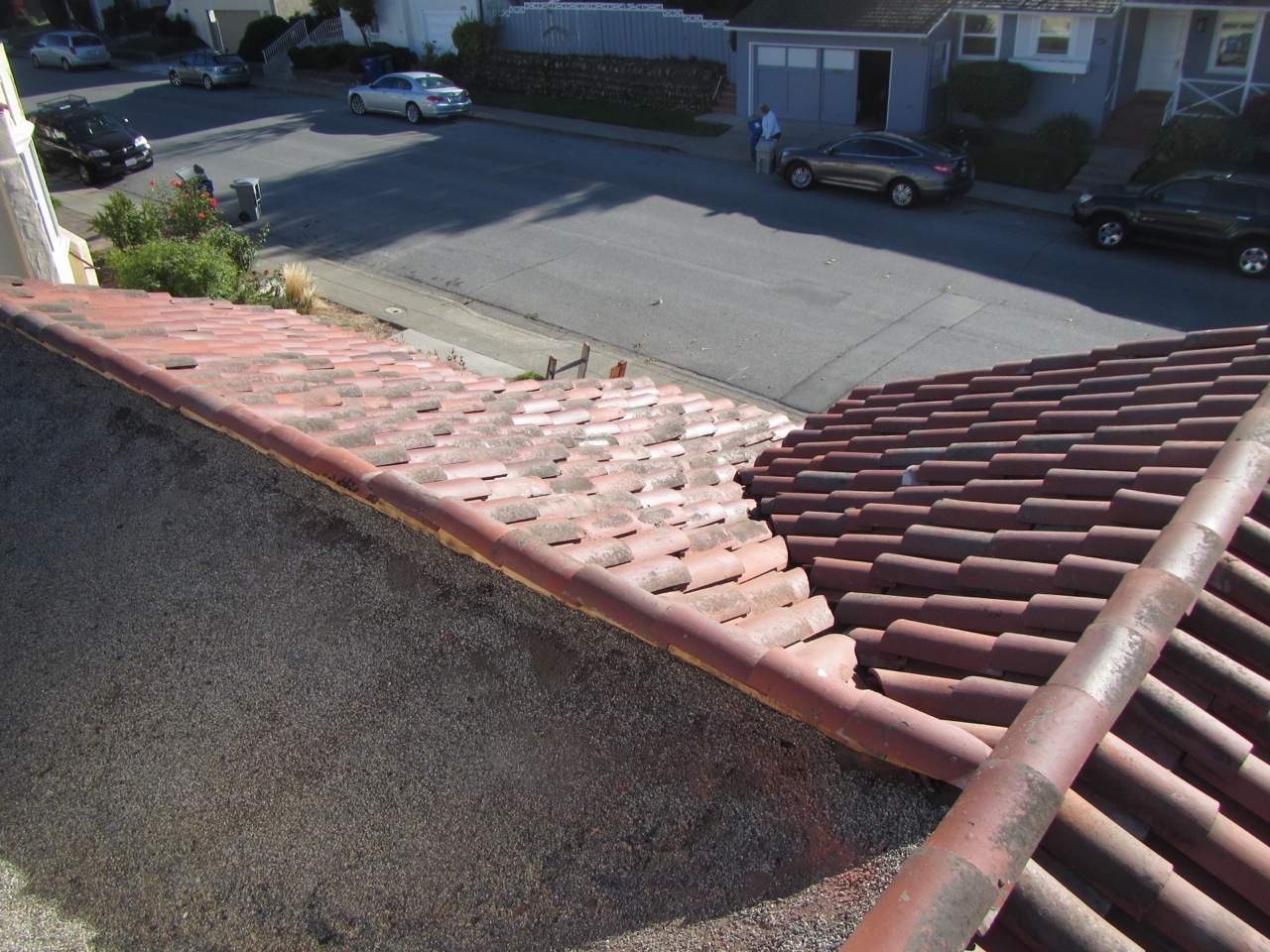 Millbrae Residential Reroof with Terracotta Clay Tiles and Synthetic Underlayment by Eastman Roofing & Waterproofing Inc.