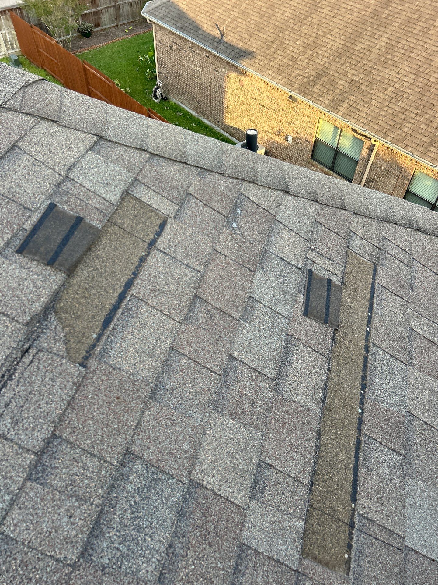 Hail Damage using Owen's Corning Duration (Lifetime) Shingles by Roof Repair Company