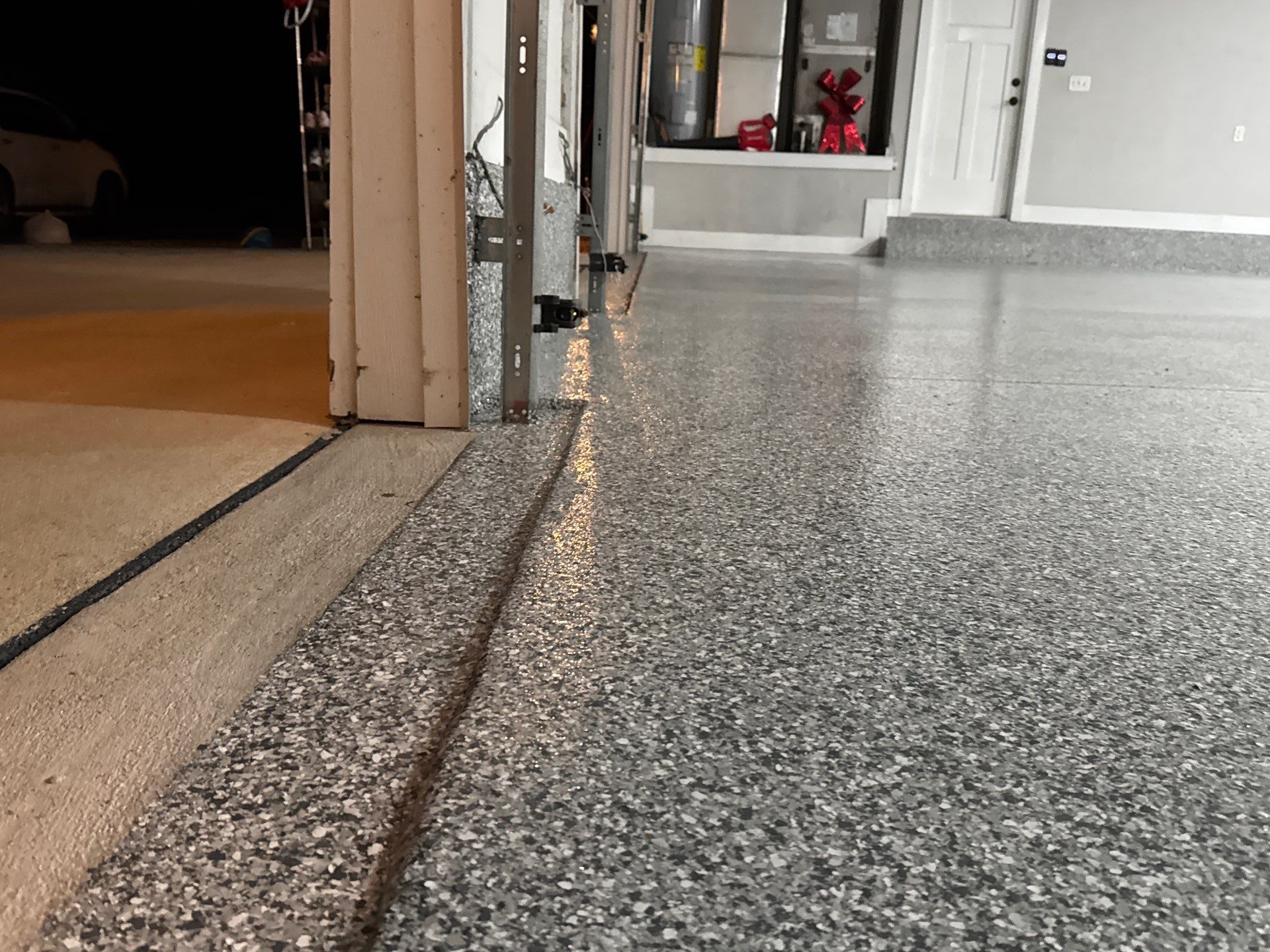 Garage in High Springs, FL in Slate Stone by Cross Creek Concrete Coatings