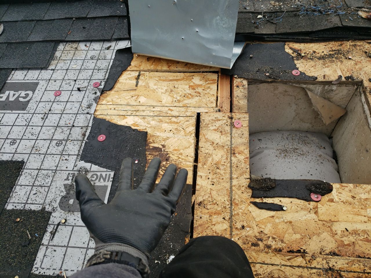 Swamp Cooler Removal using Shingle Repair by The Roof Doctor