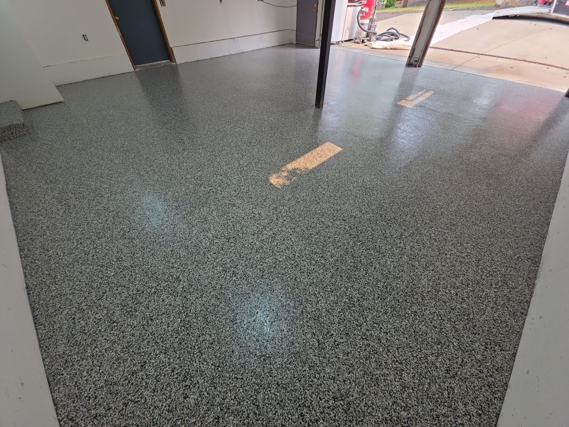 Garage Transformation using Domino by Croc Coatings, LLC