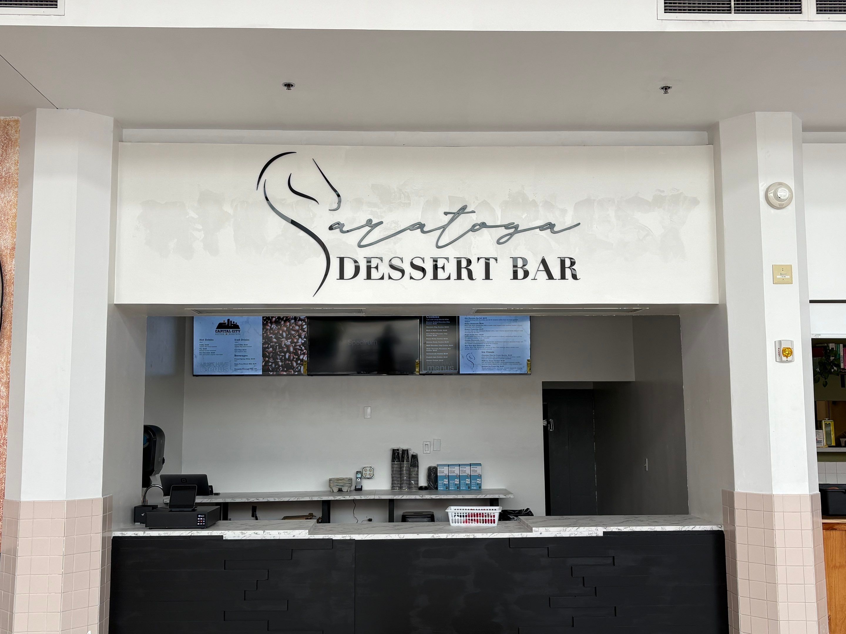 Saratoga Dessert Bar Custom Signage Installation by FASTSIGNS of Saratoga Springs 