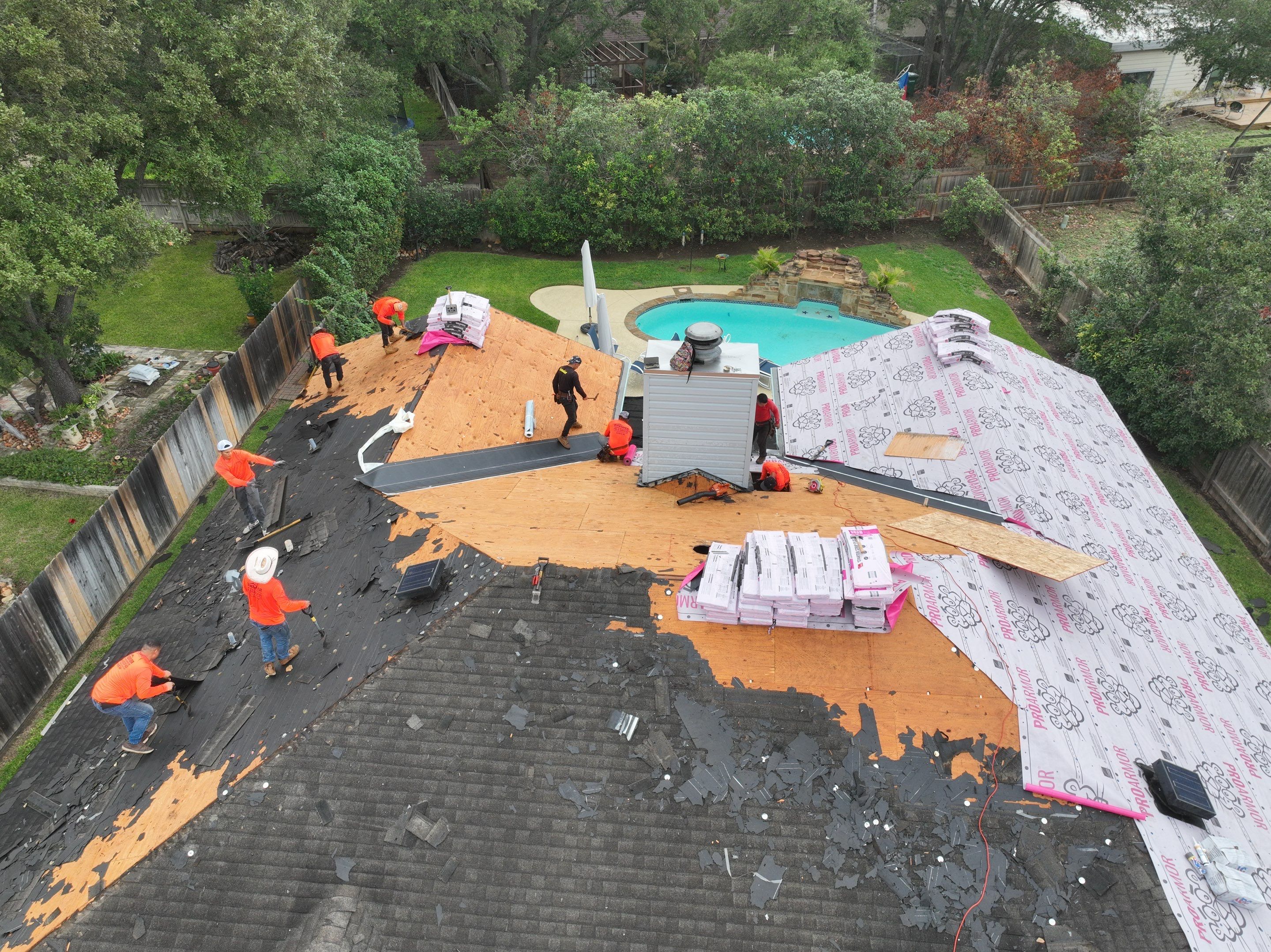 Roof Replacement in San Antonio, Texas by Premier Roofing and Contracting