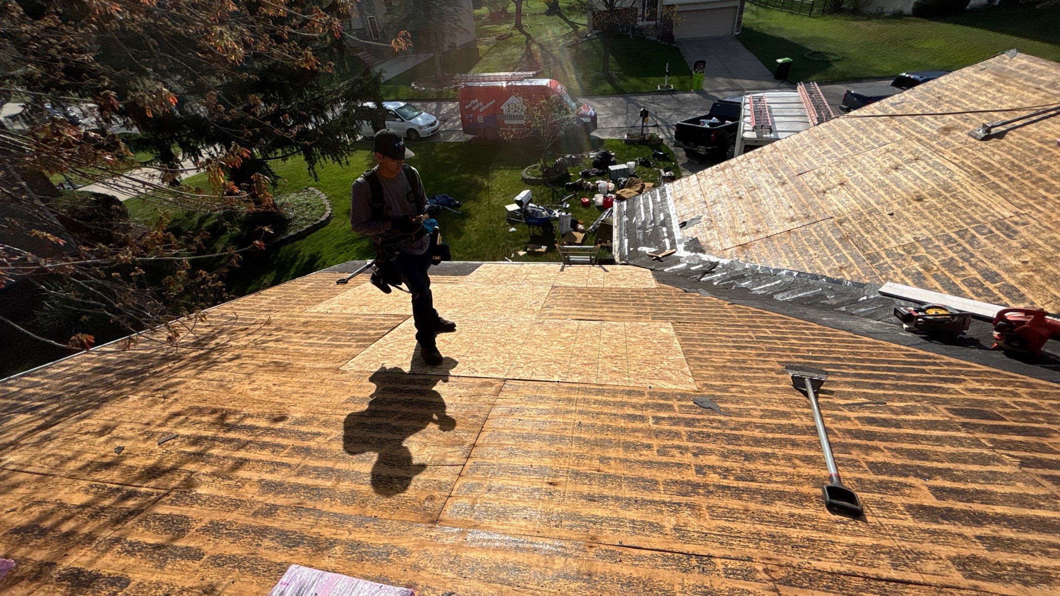 Roof Replacement using Owens Corning Driftwood by 180 Contractors