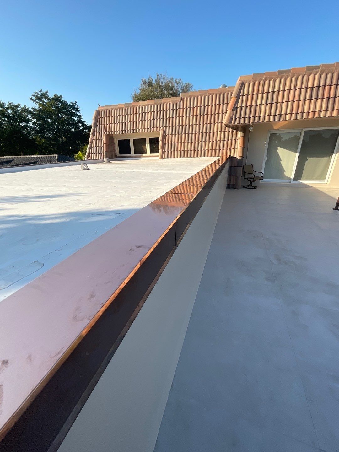 Amazing TPO flat deck re-roof with Eagle mansard in Hollywood Florida.  by First Due Roofing