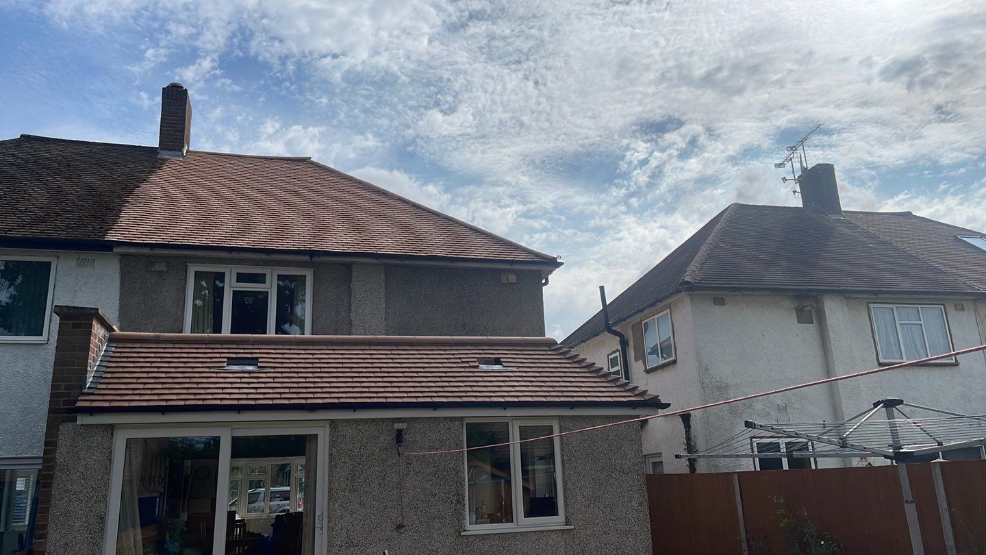 Roof Clean  - Moss Removal - Gutter Clean using Honda 15lpm Low Pressure Washing Machine by Ges Exterior Cleaning ltd