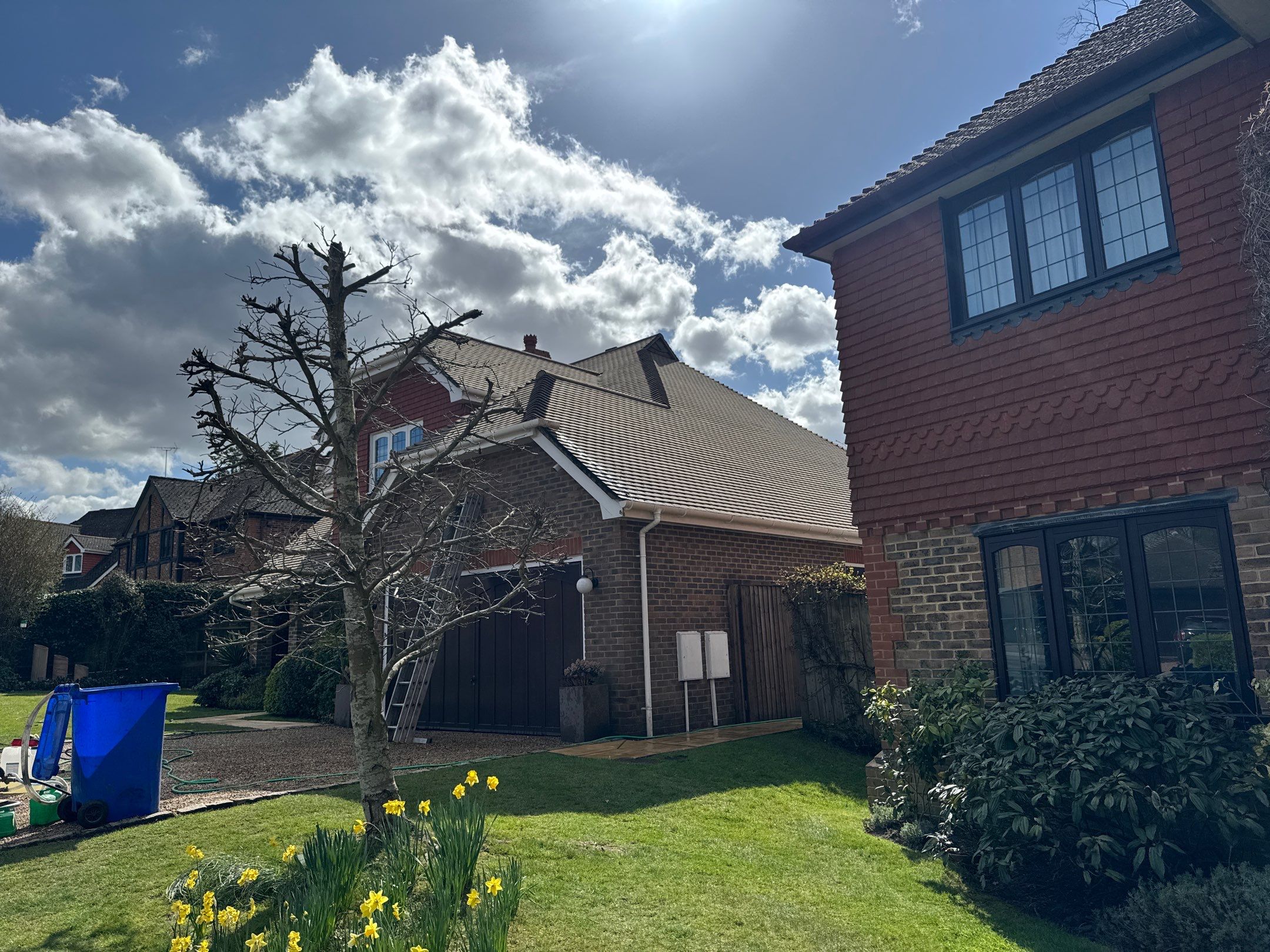 Roof Clean - Moss Removal - Gutter Clean using Honda 15lpm Low Pressure Washing Machine by Ges Exterior Cleaning ltd