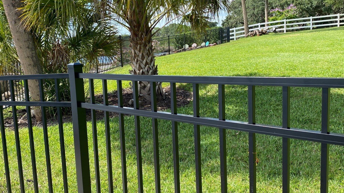 Bradenton, FL 4ft. Tall 3-Rail Ranch Rail and 4ft. Tall 3-Rail Black Aluminum Fence by Asap fence and gates, LLC