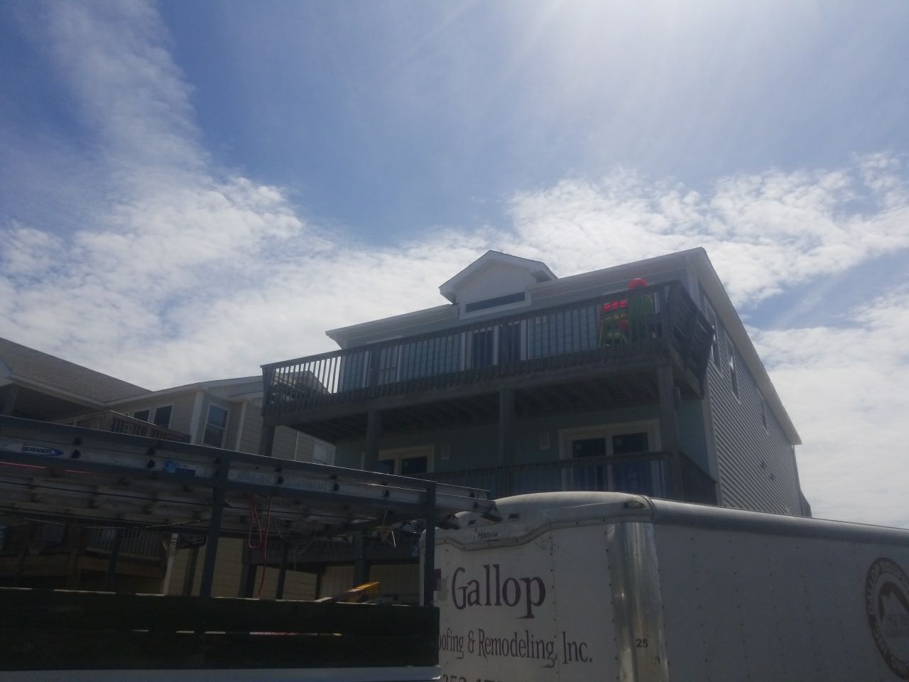 From Bland to Blue by Gallop Roofing & Remodeling, Inc.