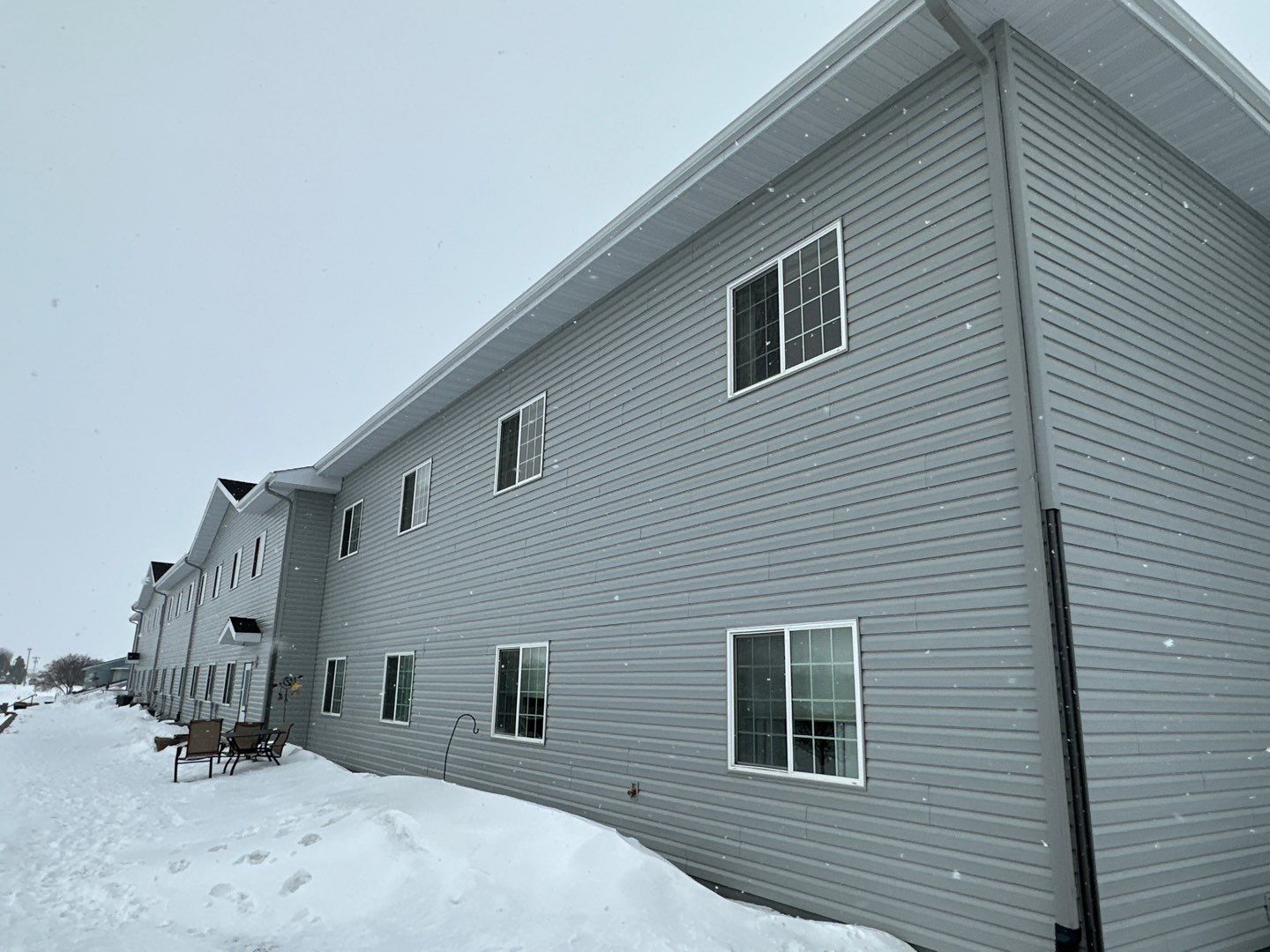 630' of White 5" Gutter in Morris by Next Level Seamless Gutters / Exteriors Inc.