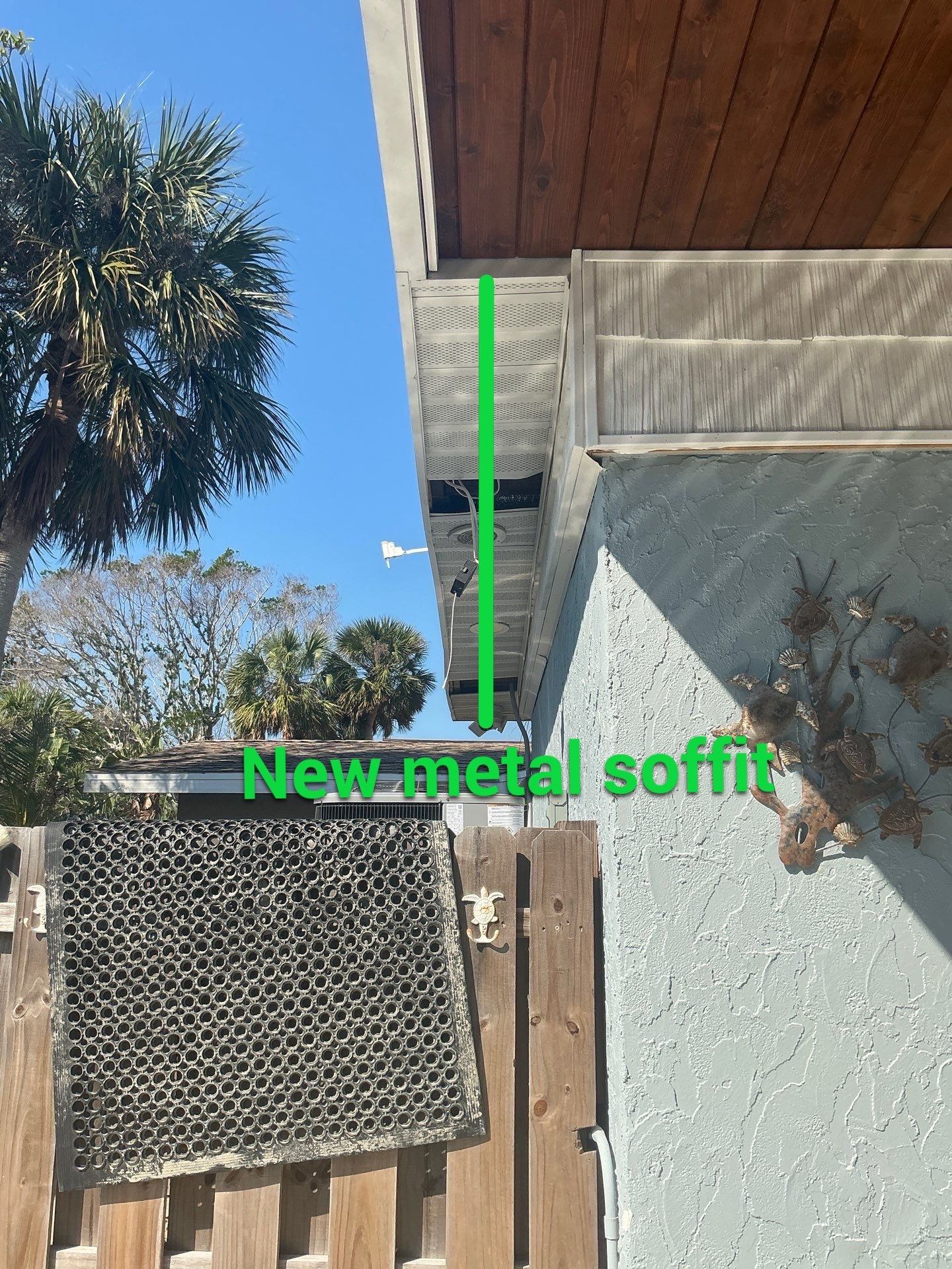New Metal Soffit and Fascia in Siesta Key FL by Gutter Professors
