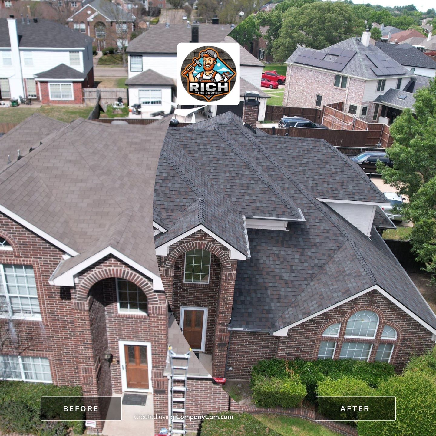 Mesquite Roof Replacement and Fascia Repair for Wind Damaged Home by Rich the Roofer LLC