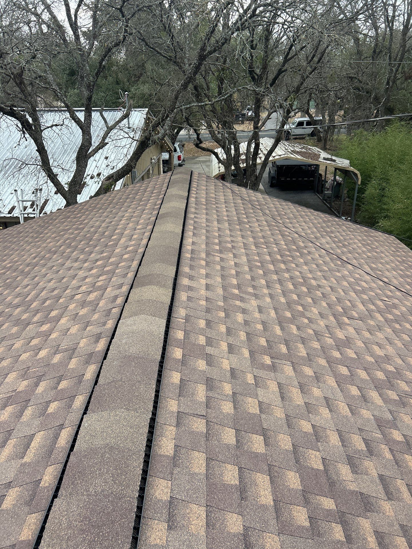 Residential Roof Replacement using GAF - HDZ - Barkwood by Action Exteriors Austin