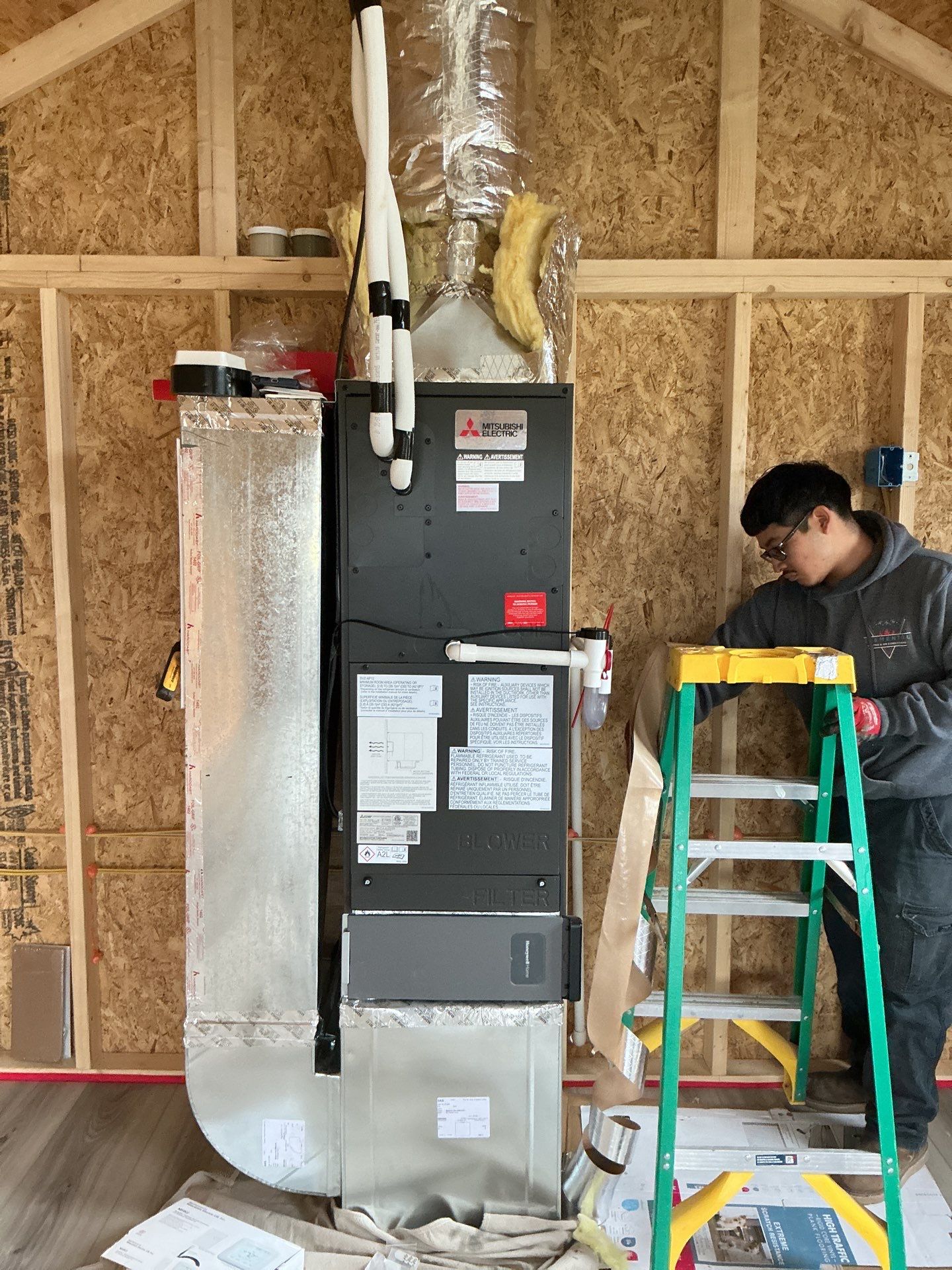 Mitsubishi Install in Middletown by Elemental Heating and air conditioning LLC