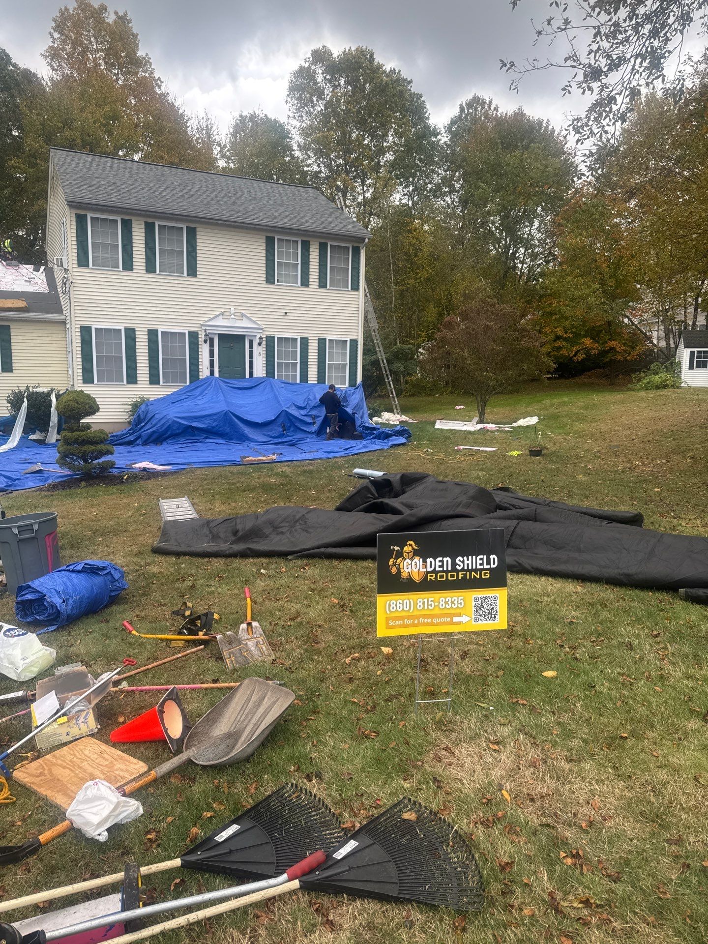 Owens Corning Duration: Estate Gray in Wolcott by Golden Shield Roofing