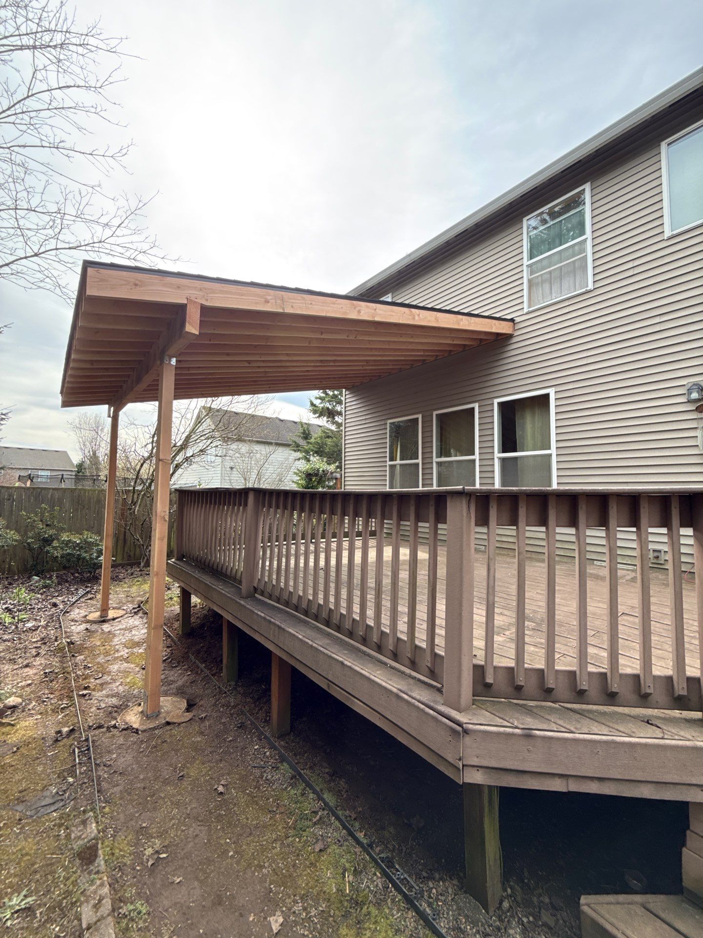 Patio Cover Installation in Oregon City by American Made Construction 