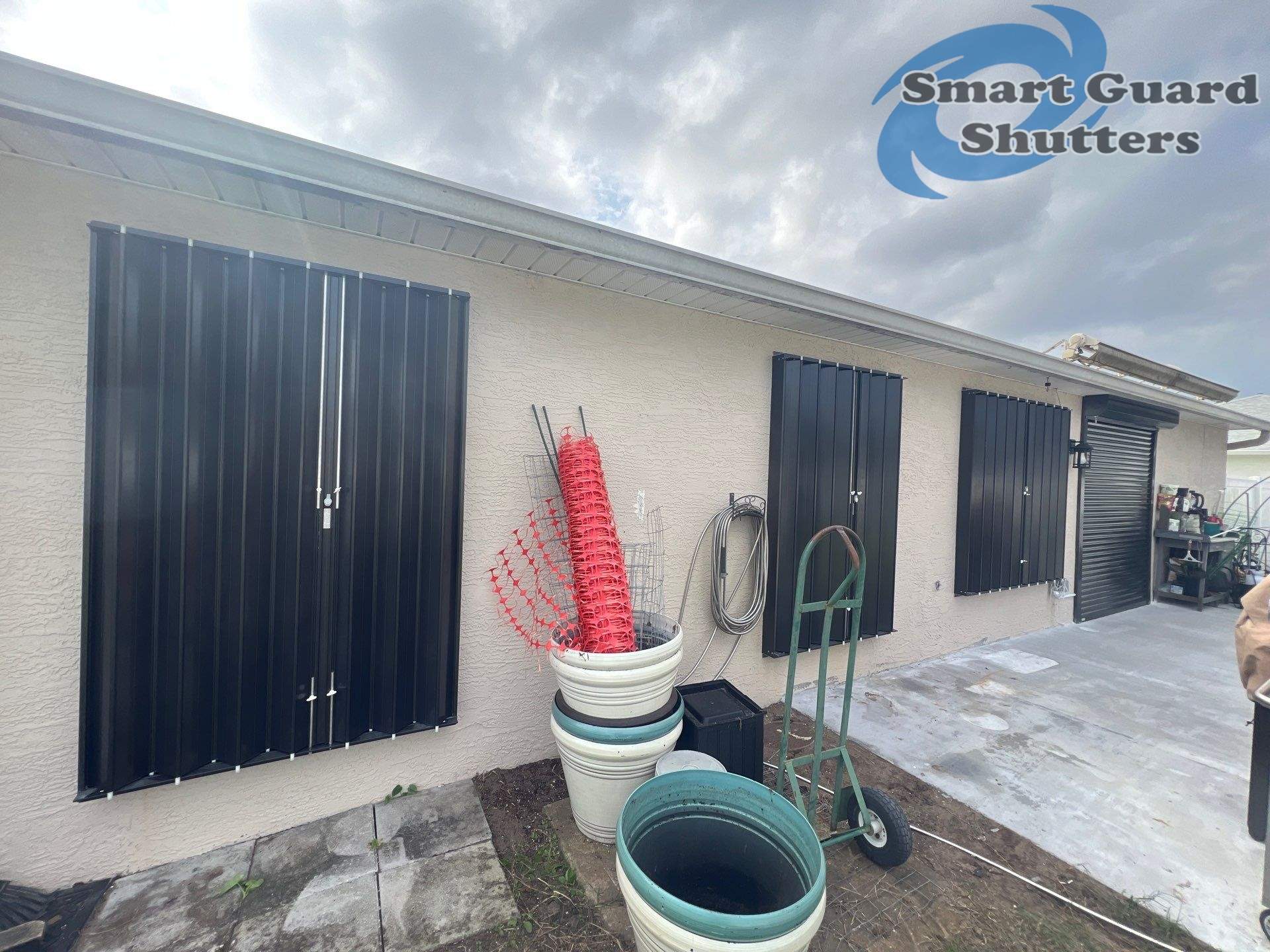 Hurricane Protection in Bronze by Smart Guard Shutters