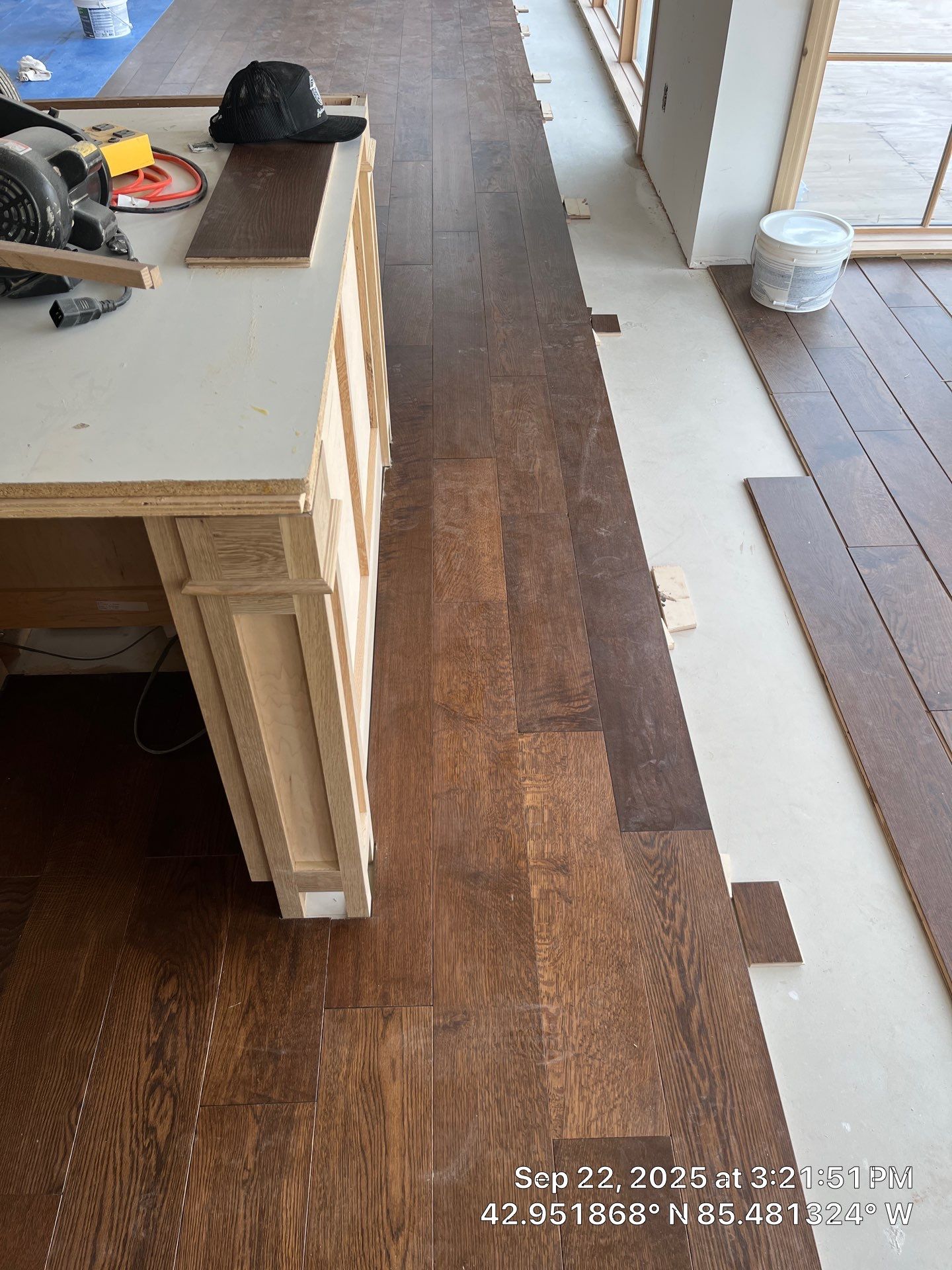 Stunning Ada Brownstone - Custom Staircase, Pattern Floor by RTBaldwin Hardwood Floors