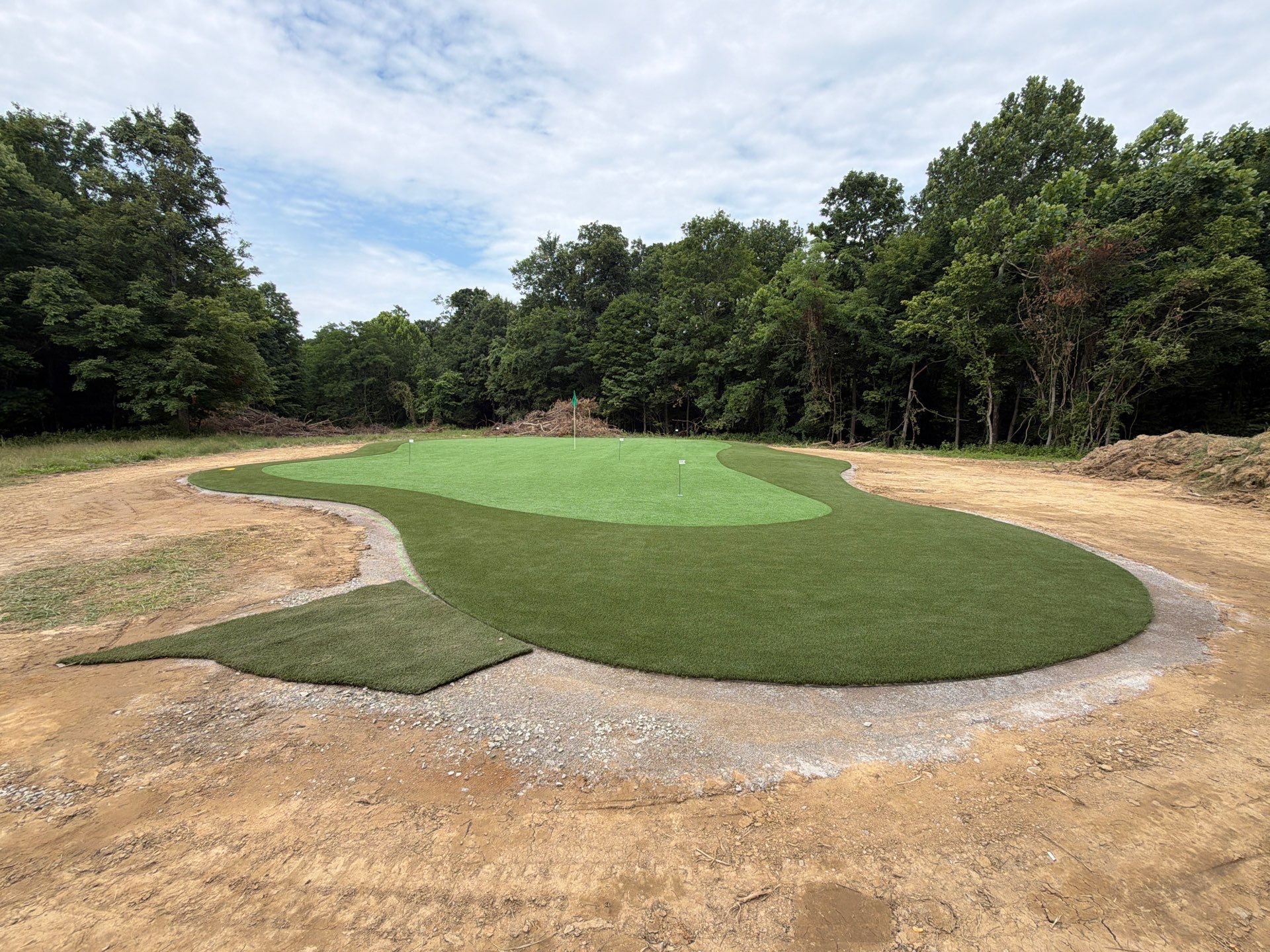 Custom Replica Golf Green and Tee Boxes in Batavia, Ohio by Southwest Greens Midwest
