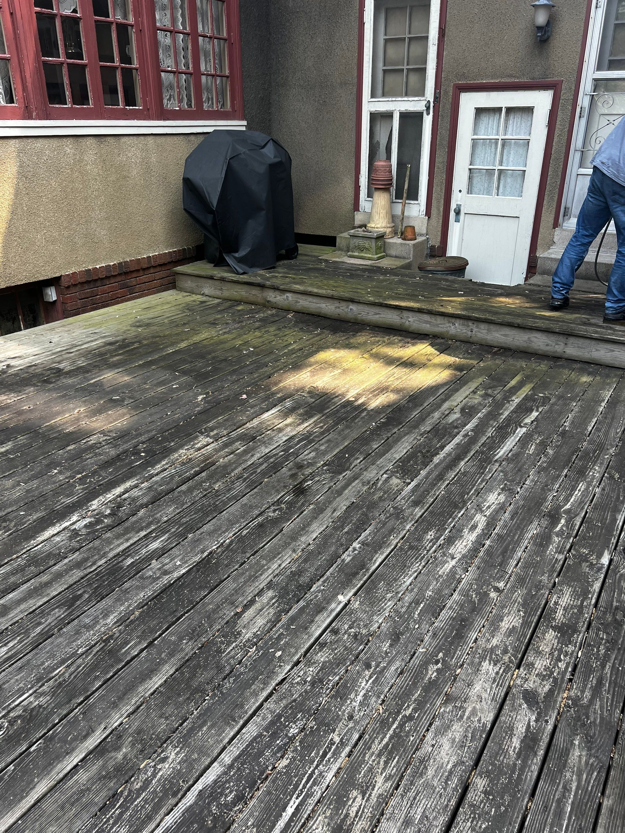 Before and After Power Washing  by Storm Contracting 