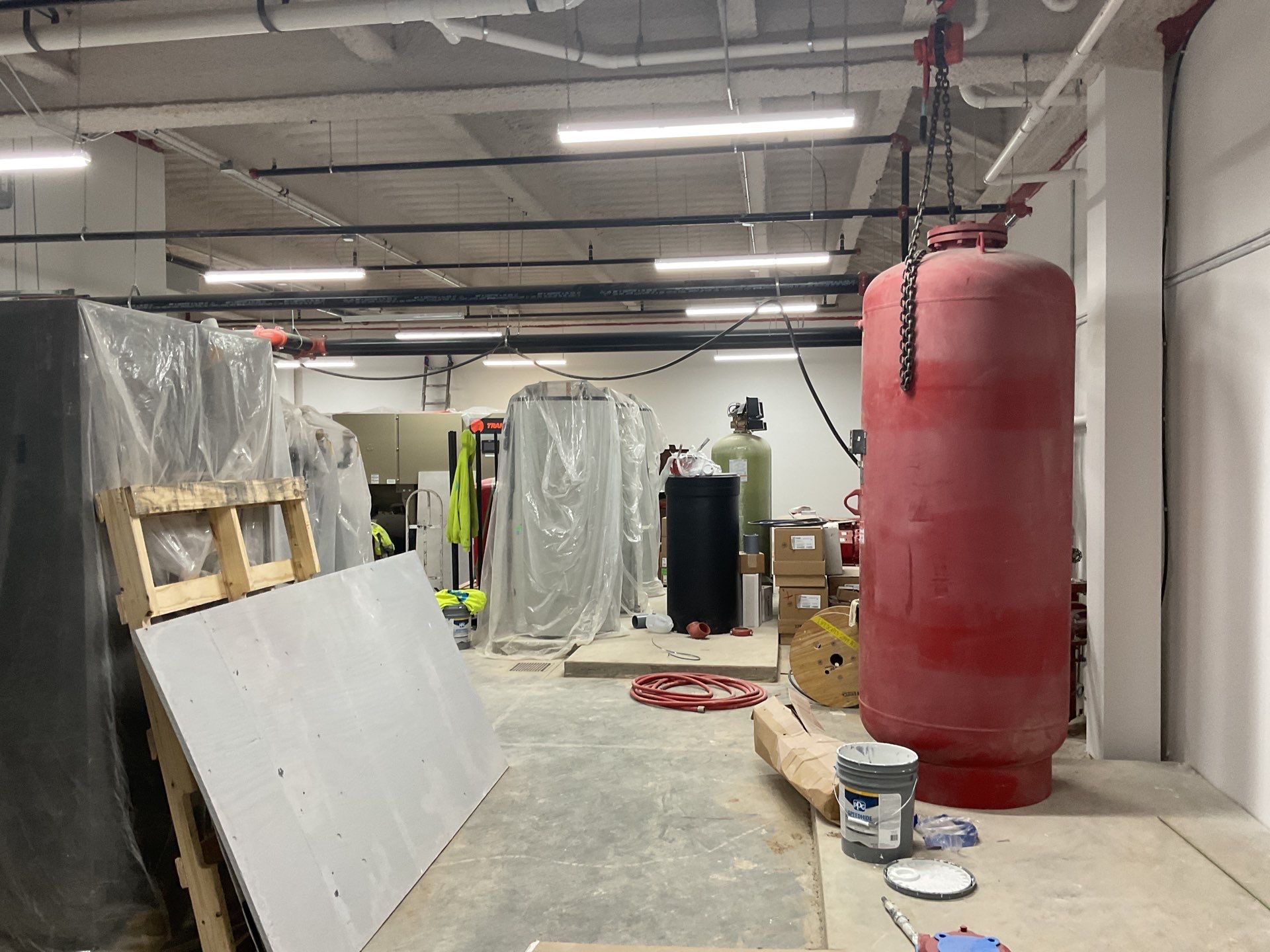 New Commercial Build Painting by Select Painting, Coatings & Garage Cabinets