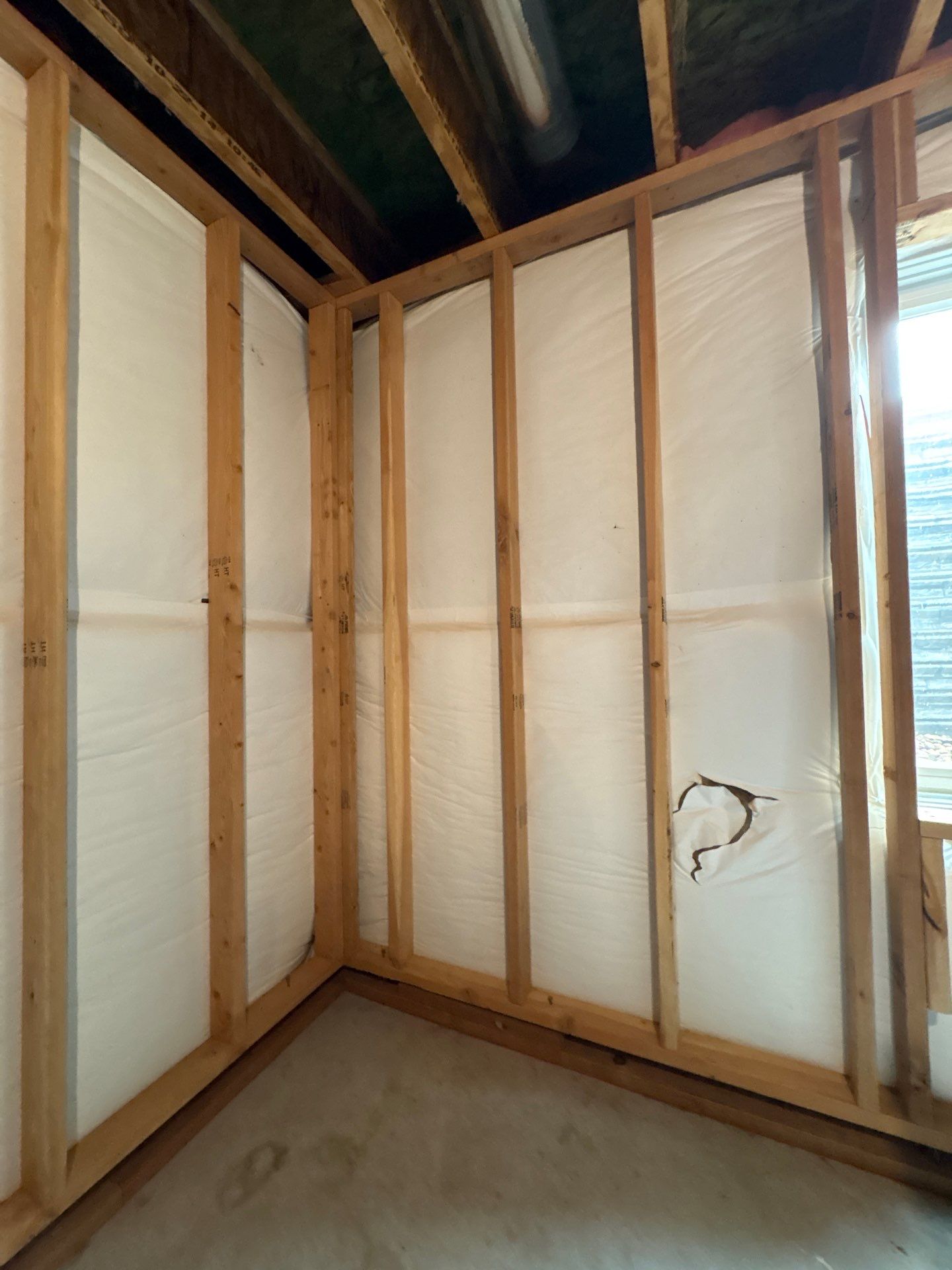 Basement Window Installation and Wall Framing in Wellington by CompanyCam Sales Demo