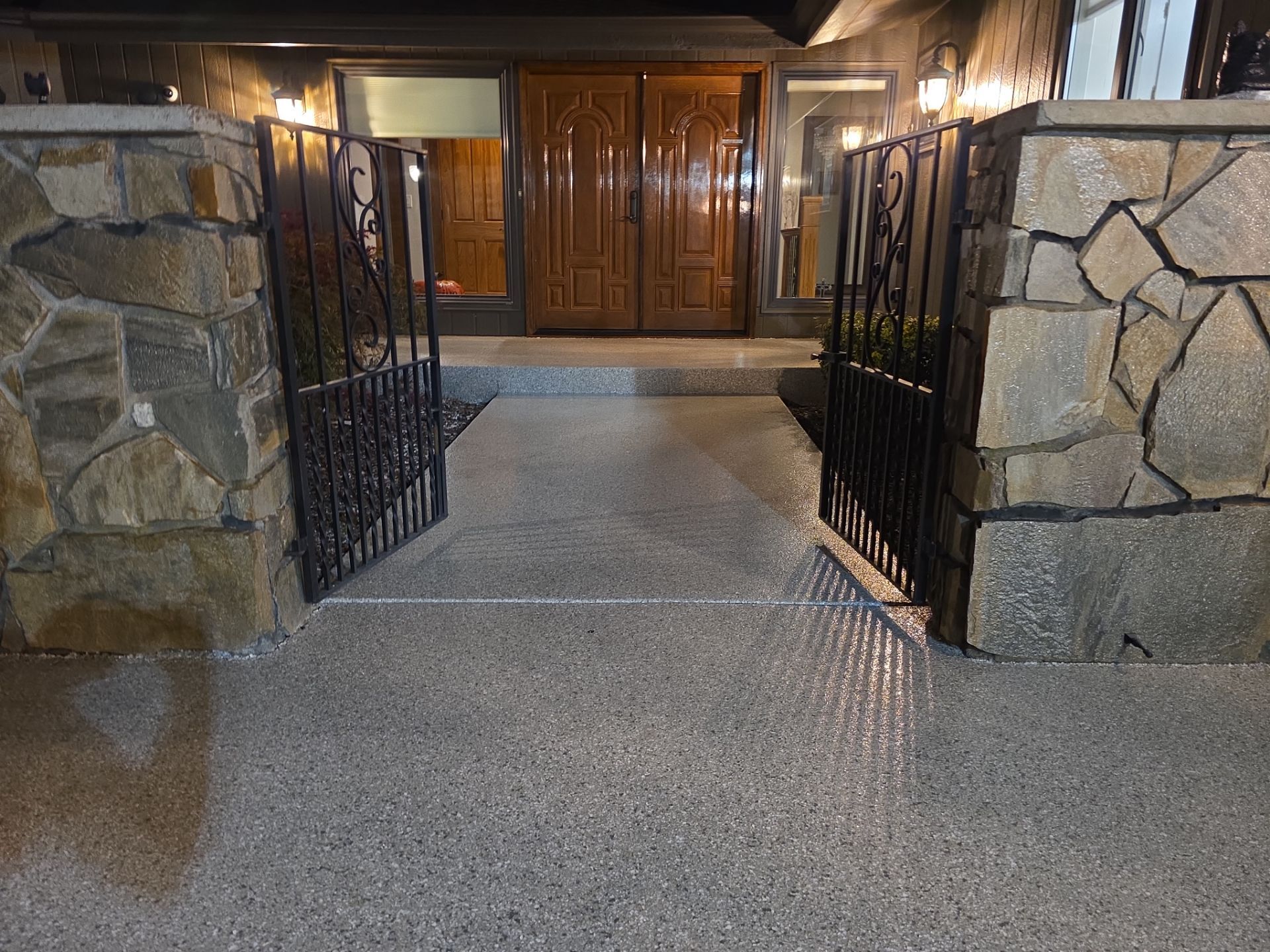 Garage and Entryway Concrete Coating Transformation in Clarkston Washington by Croc Coatings, LLC