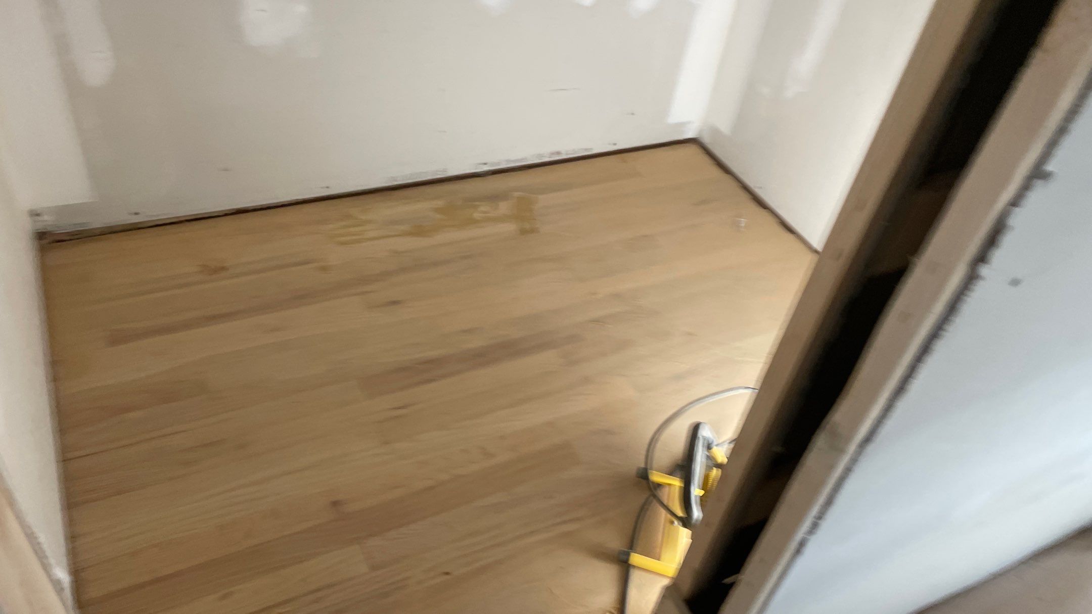 Remodeled Home with new tile floors, Showers and Refinished Oak Floors with stain and Waterbased Finish by Footprints Floors of Coastal Carolina