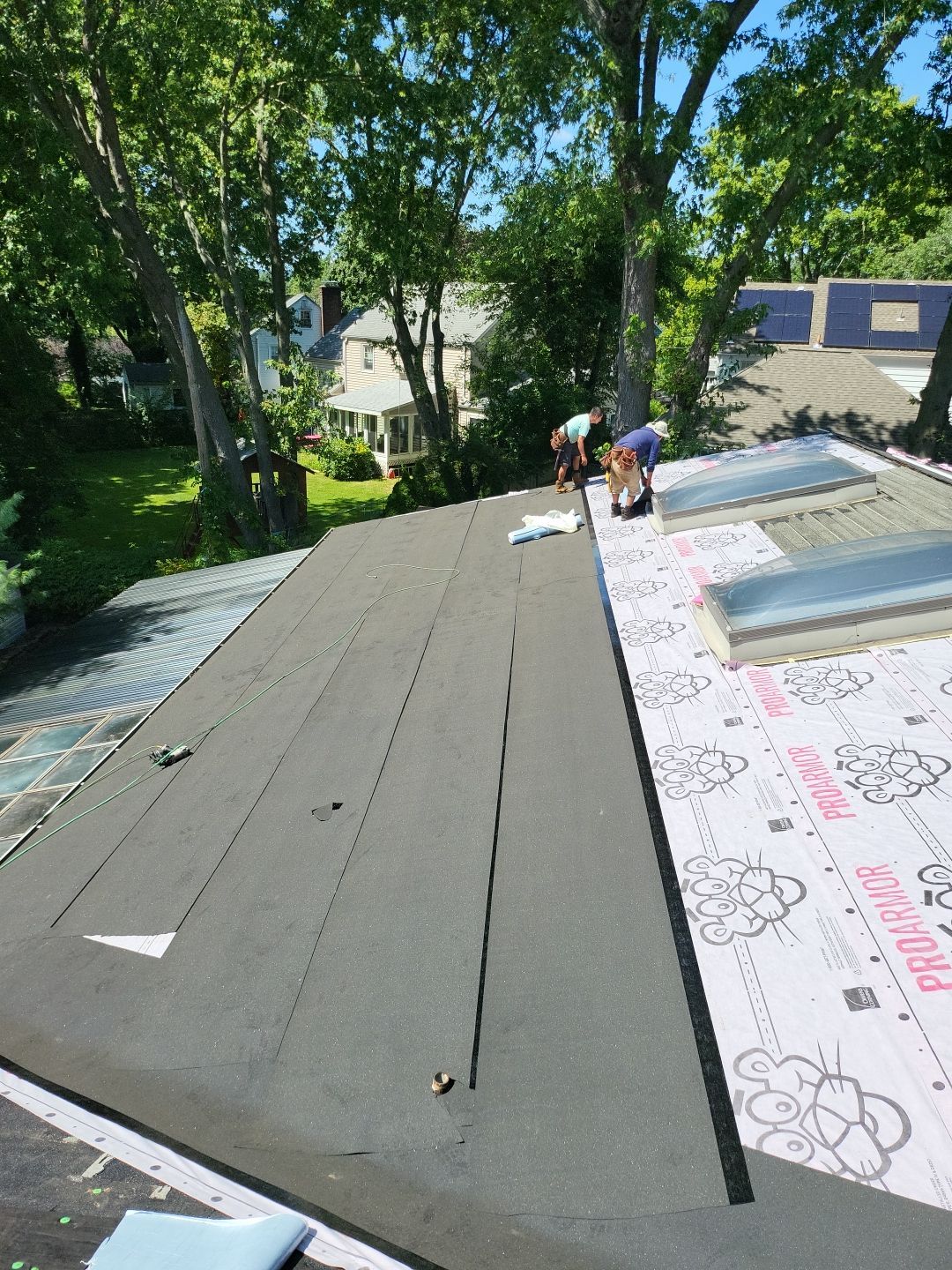 Residential Roofing Installation using Owens Corning TruDefinition Duration Designer - Black Sable by A Plus Exterior
