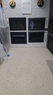 Fireplace Showroom Remodel using Shoreline!