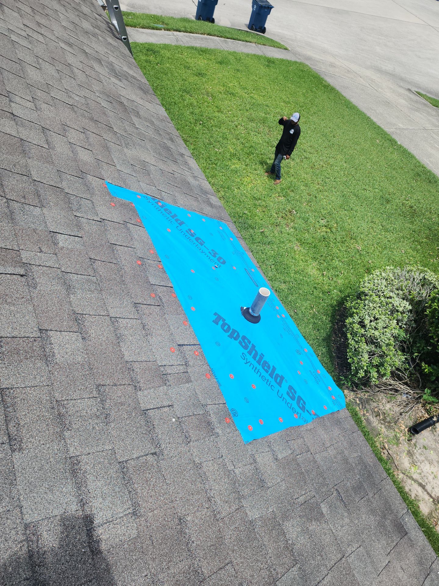 Hail Damage using Owen's Corning Duration (Lifetime) Shingles by Roof Repair Company