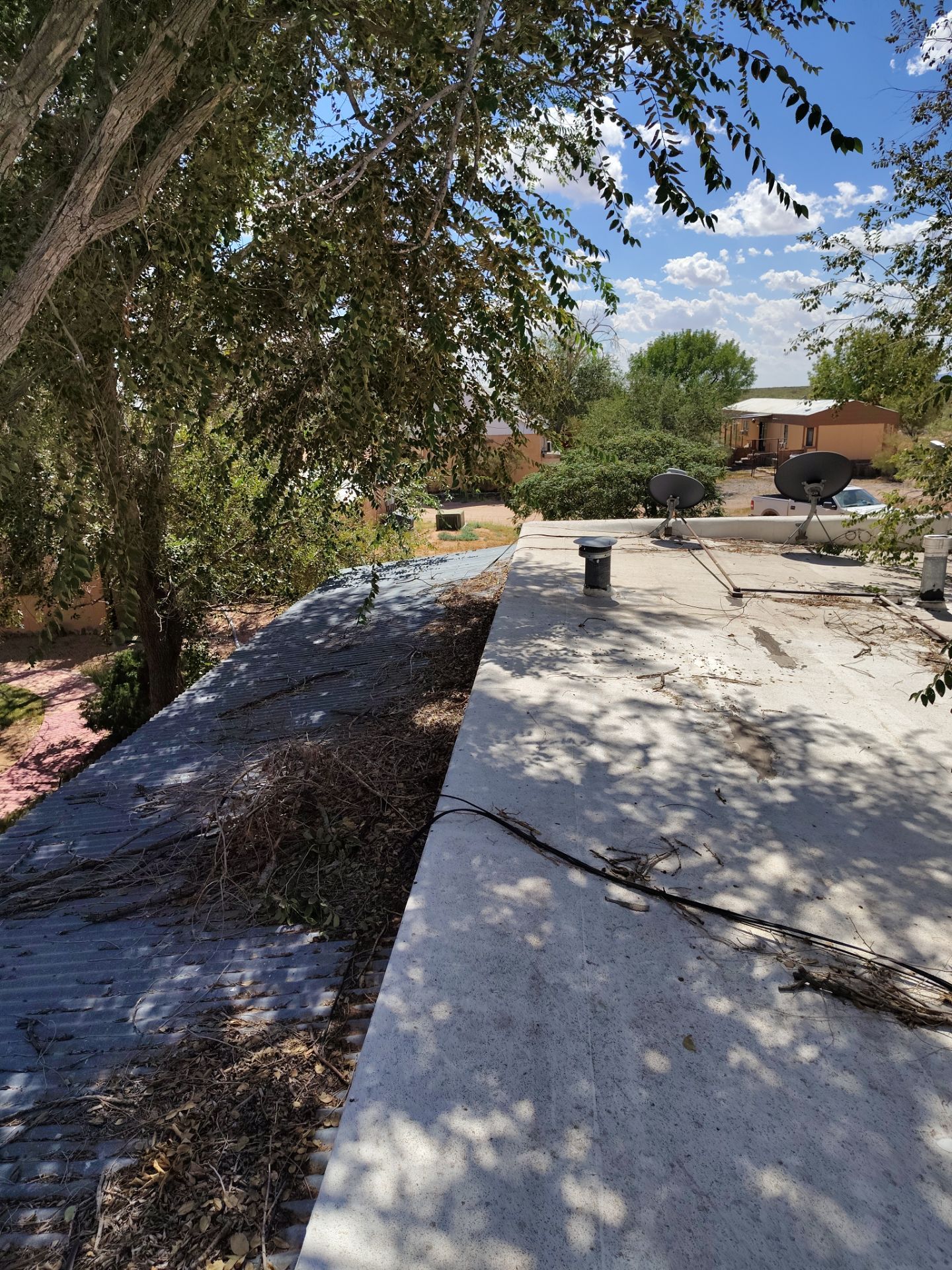 Residential roof application by SPF Services 