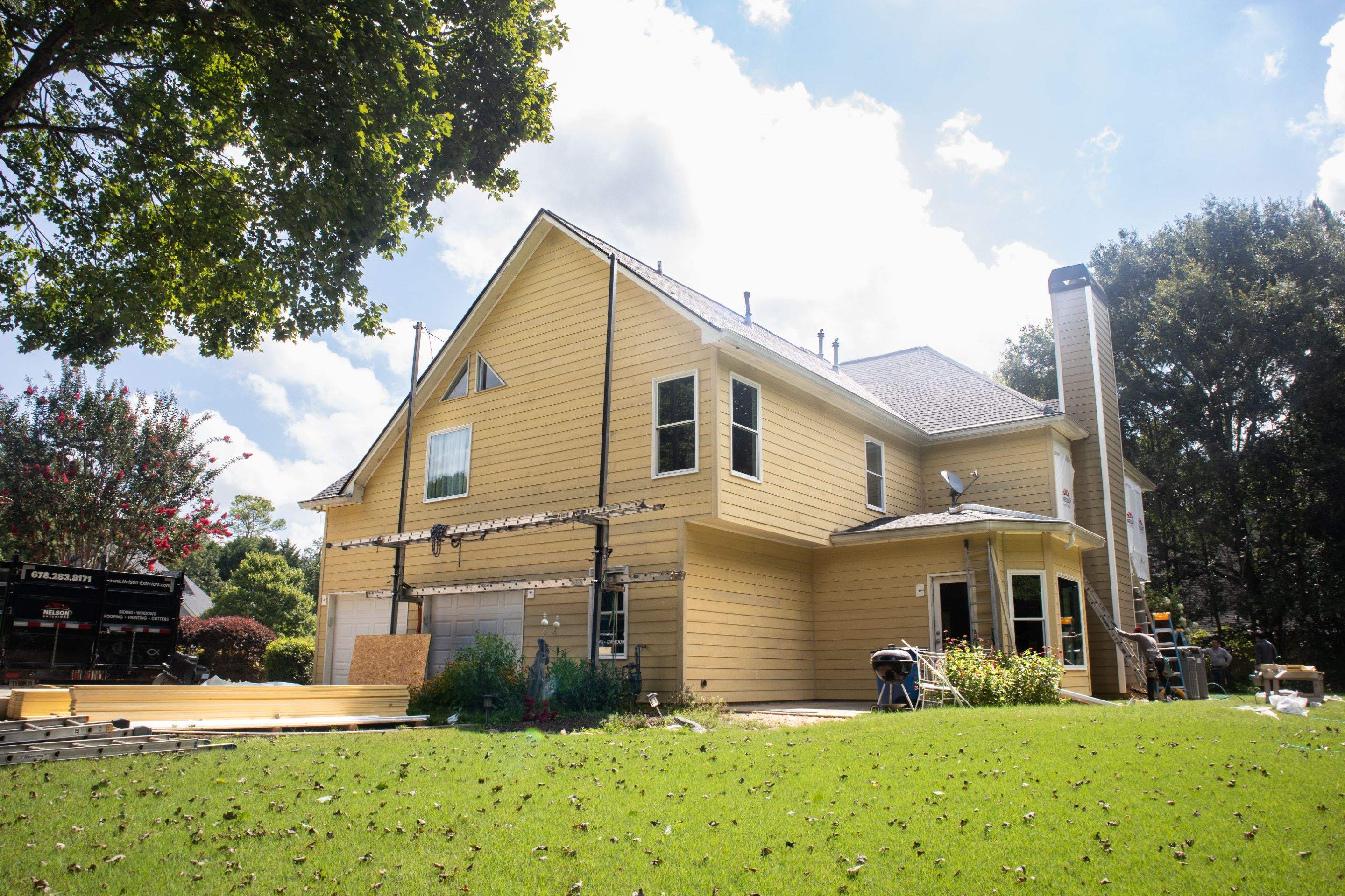 Full Siding Replacement and Exterior Painting in Alpharetta, GA by Nelson Exteriors 