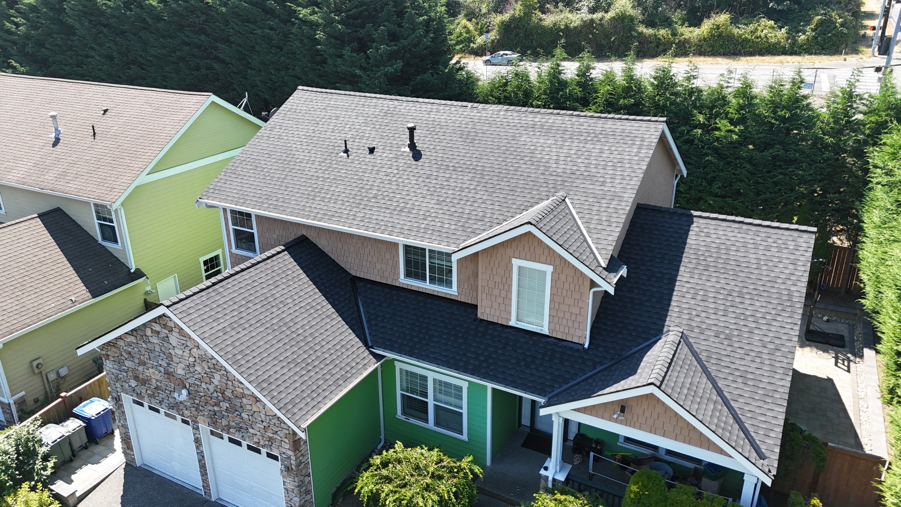 Residential Roofing Installation using GAF HDZ Shingles by Roofing Formula LLC