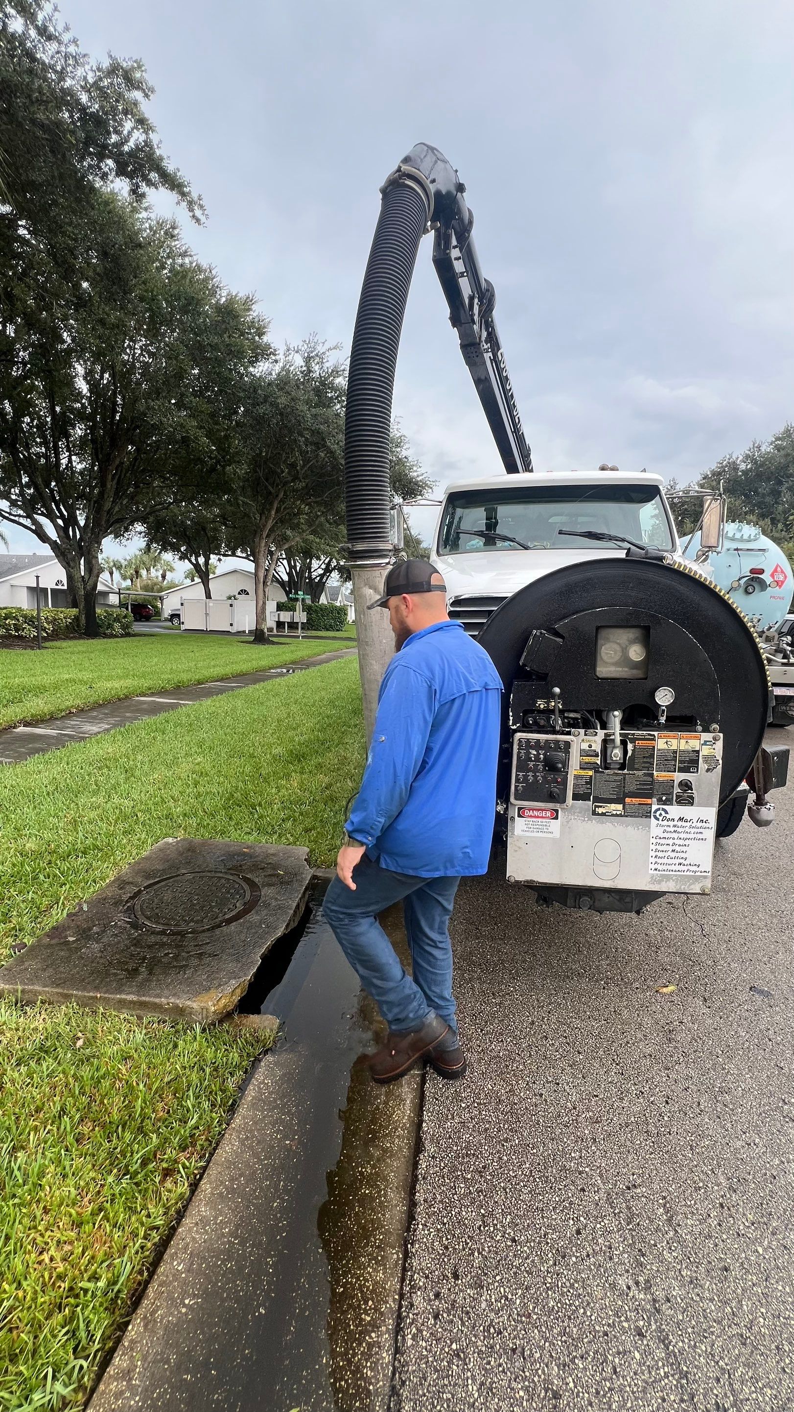 Naples Community Stormwater Blockage by Don Mar, Inc. Storm Water Solutions