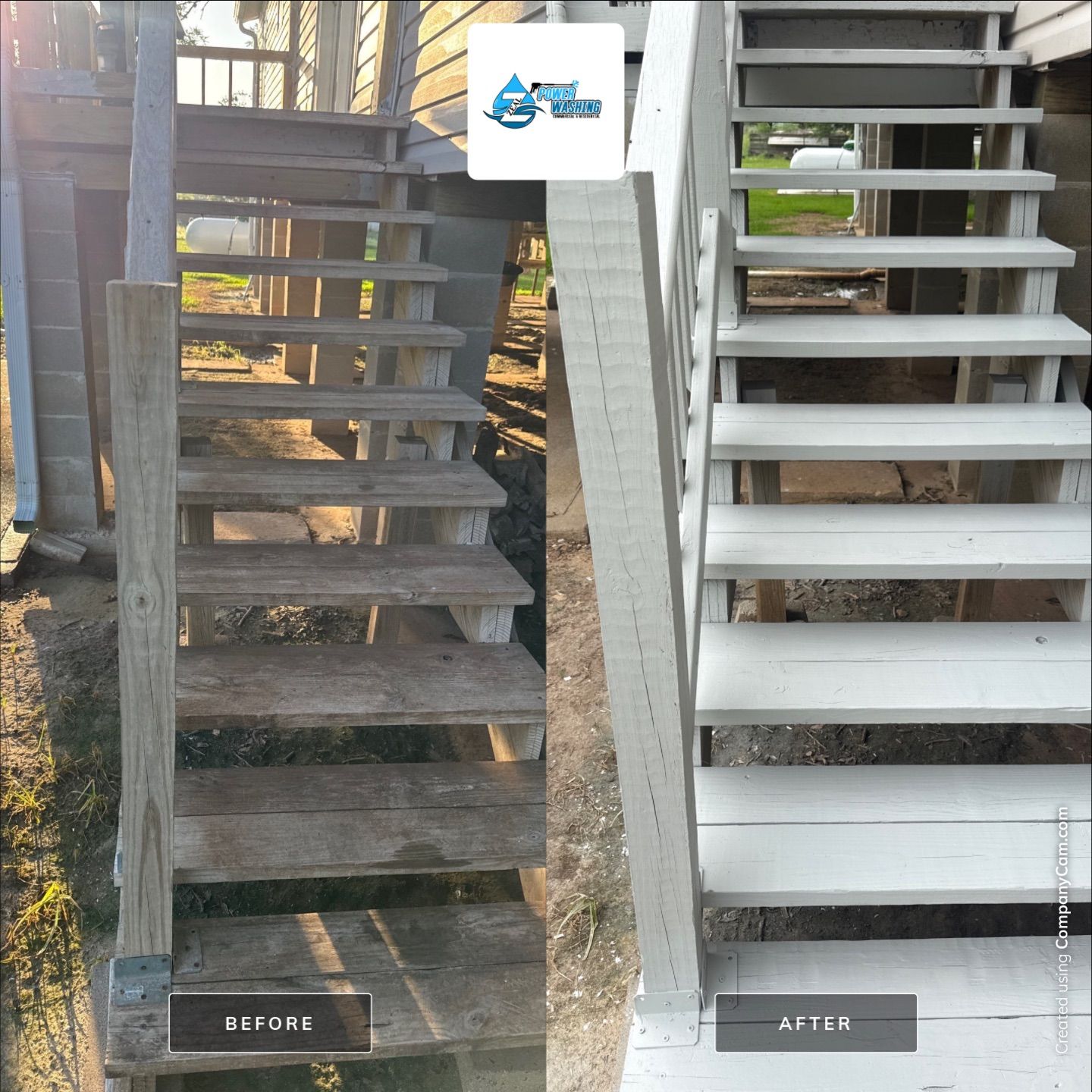 Elevated Deck Restoration and Staircase Refinishing in Rosharon, Texas by Zeal Power Washing