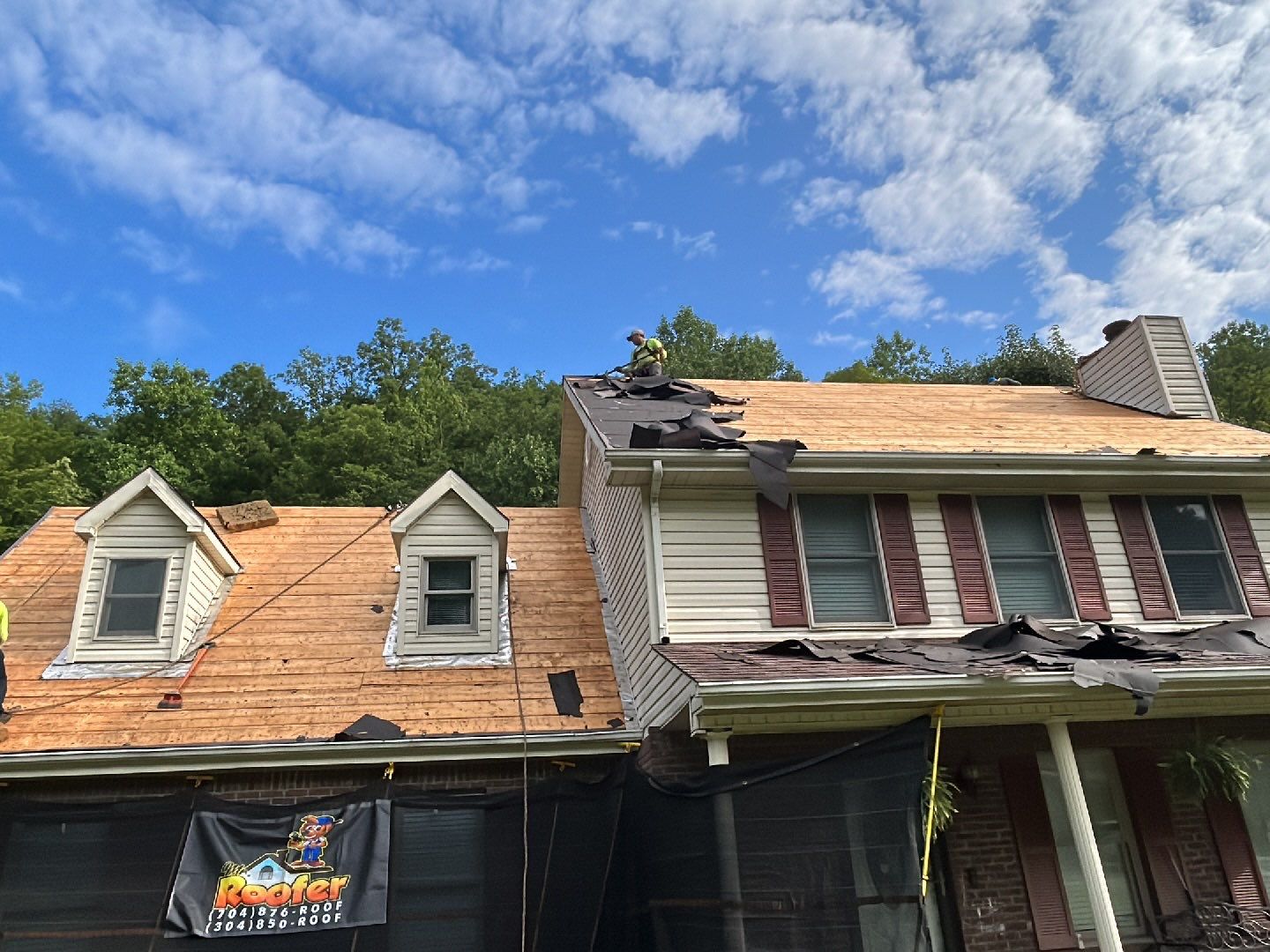 Residential Roofing Installation using Metal by Mr. Roofer