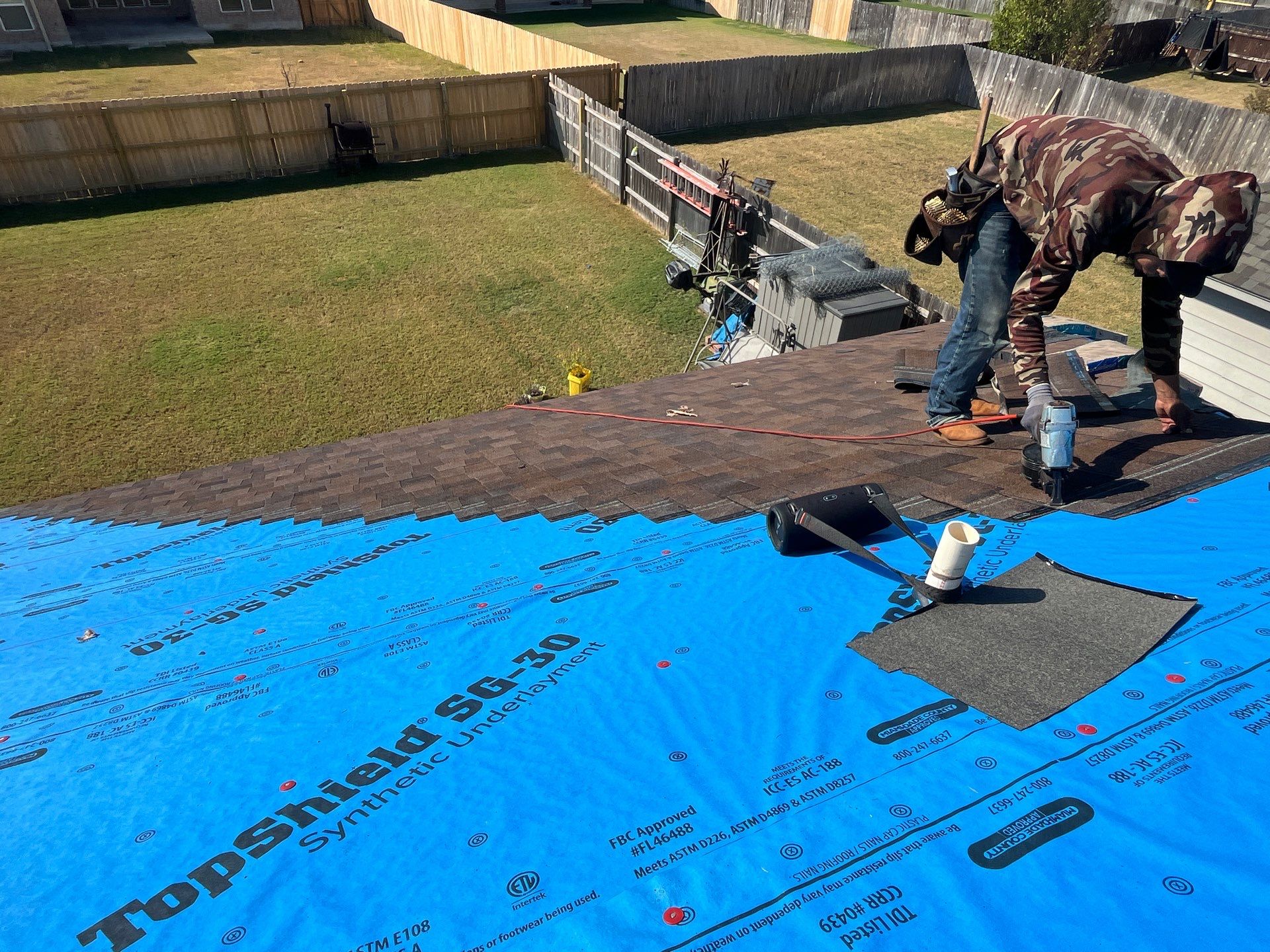 Temple, Tx - Roof Installation and fence repair by DT Roofing - Seth Wells