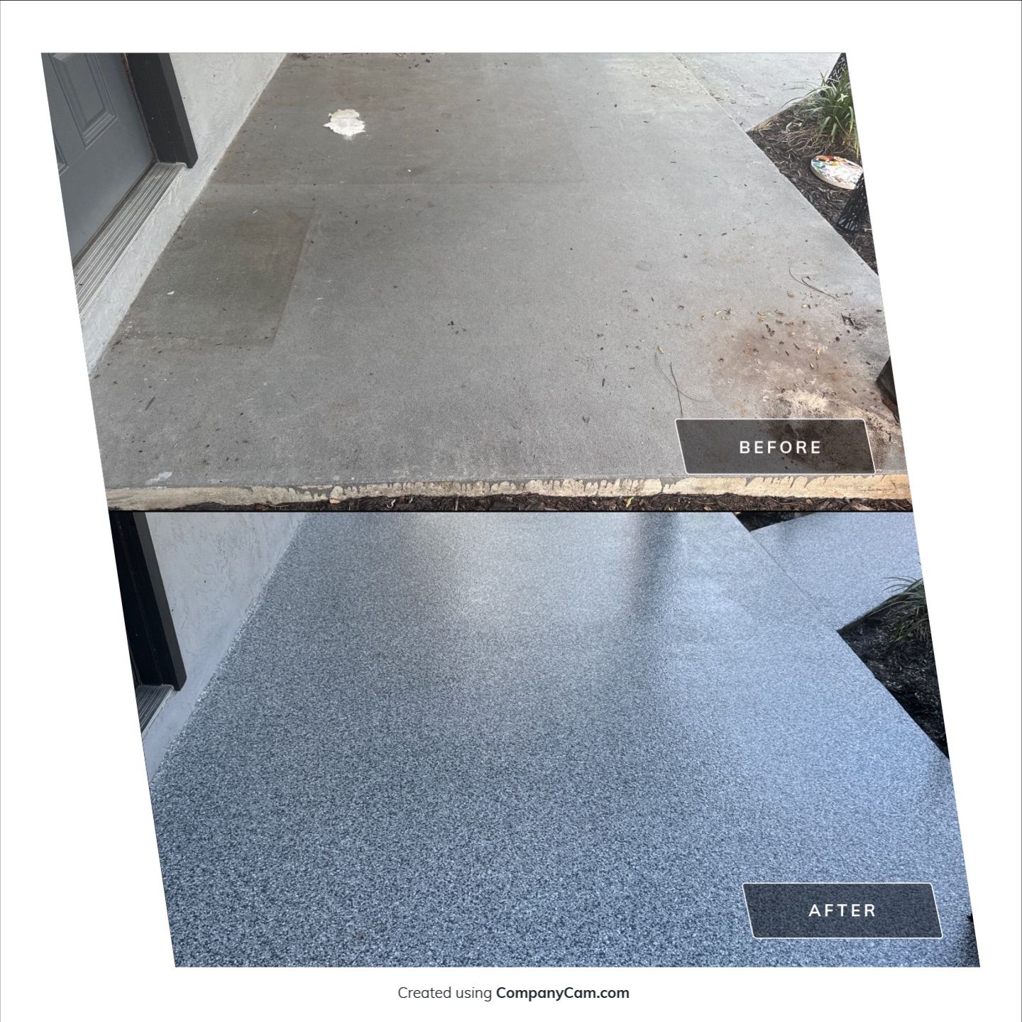 Patio in Old Town, FL in Slate Stone by Cross Creek Concrete Coatings